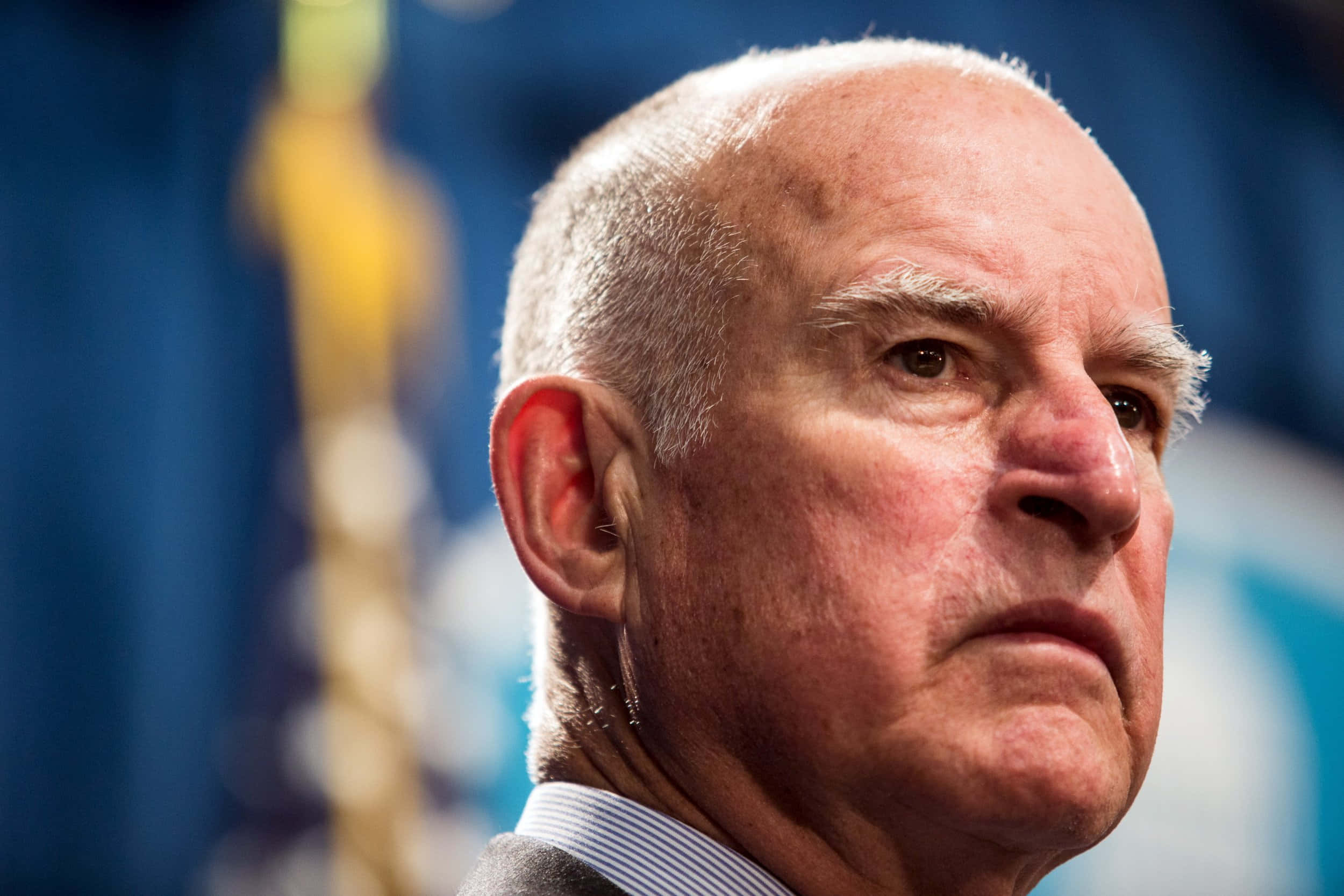 Download Jerry Brown Looks Mad Wallpaper | Wallpapers.com
