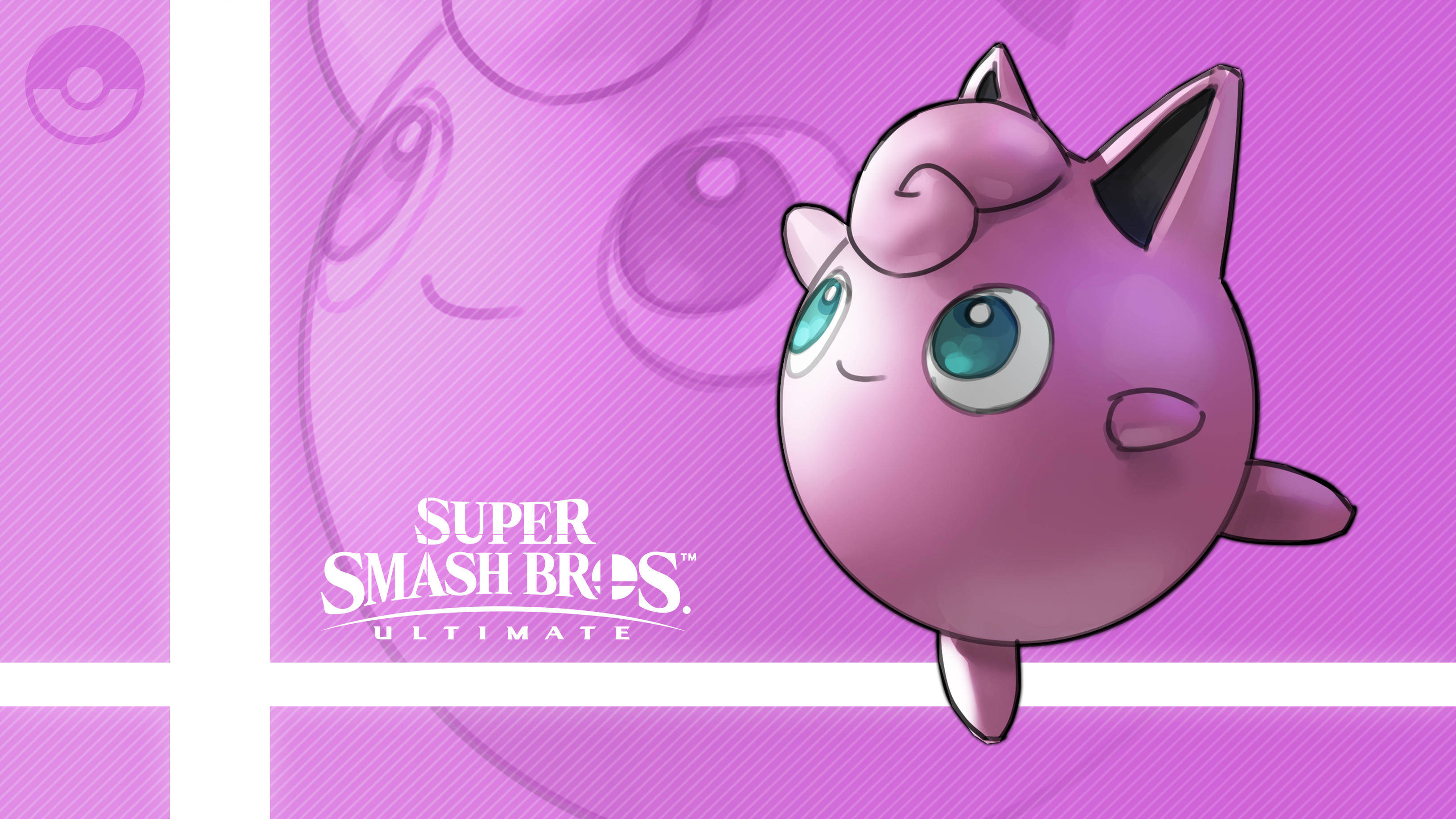 Download Jigglypuff Pokemon Singing In Delight Wallpaper | Wallpapers.com