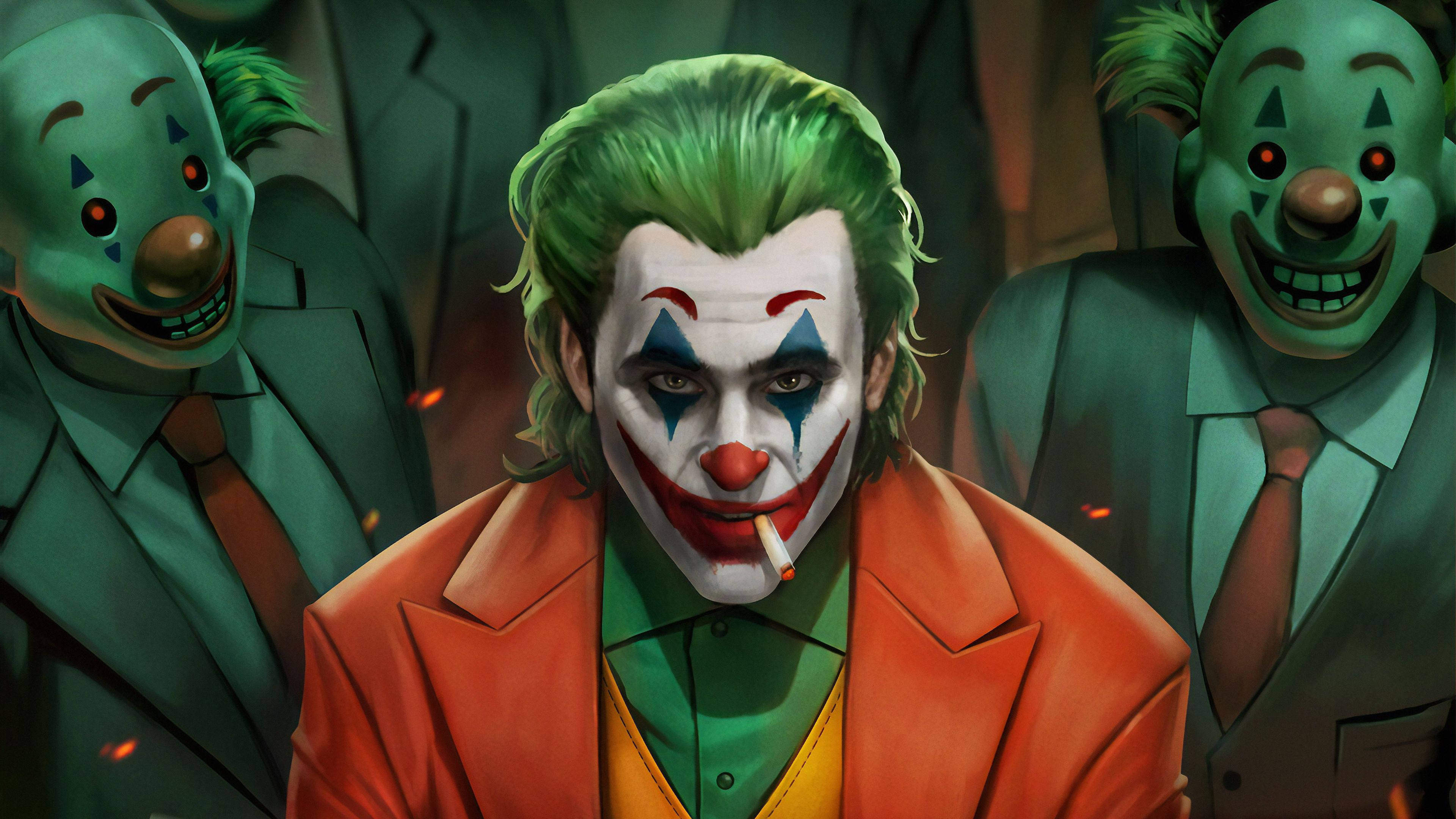 Joker 2019 Joaquin Phoenix Smoking Background