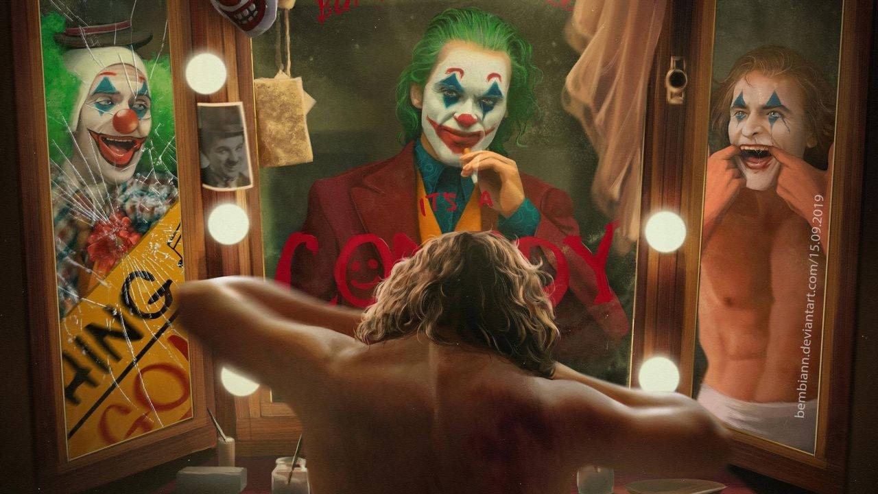 Joker 2019 Movie Poster Art Background