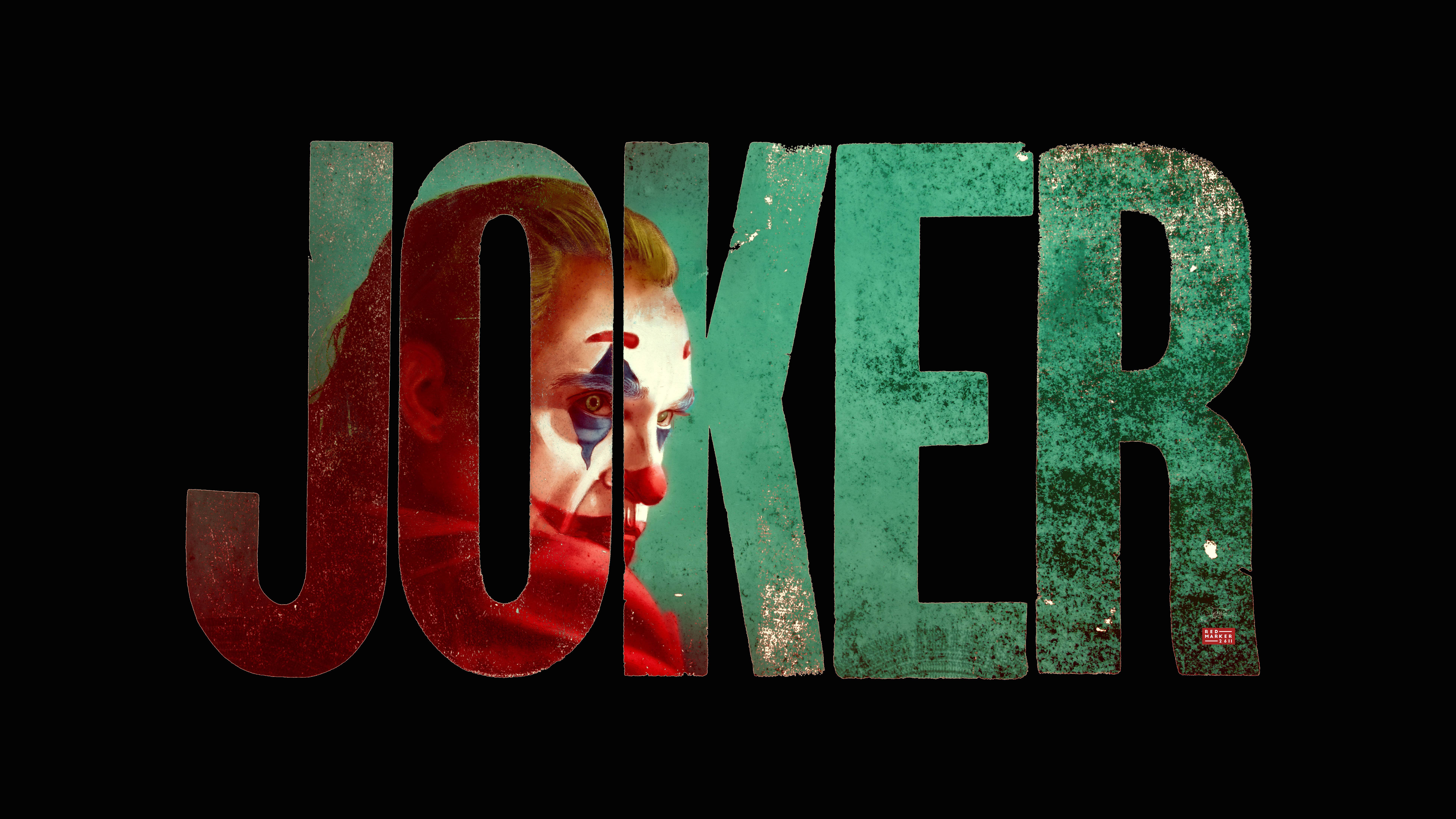Joker 2019 Word Art Background