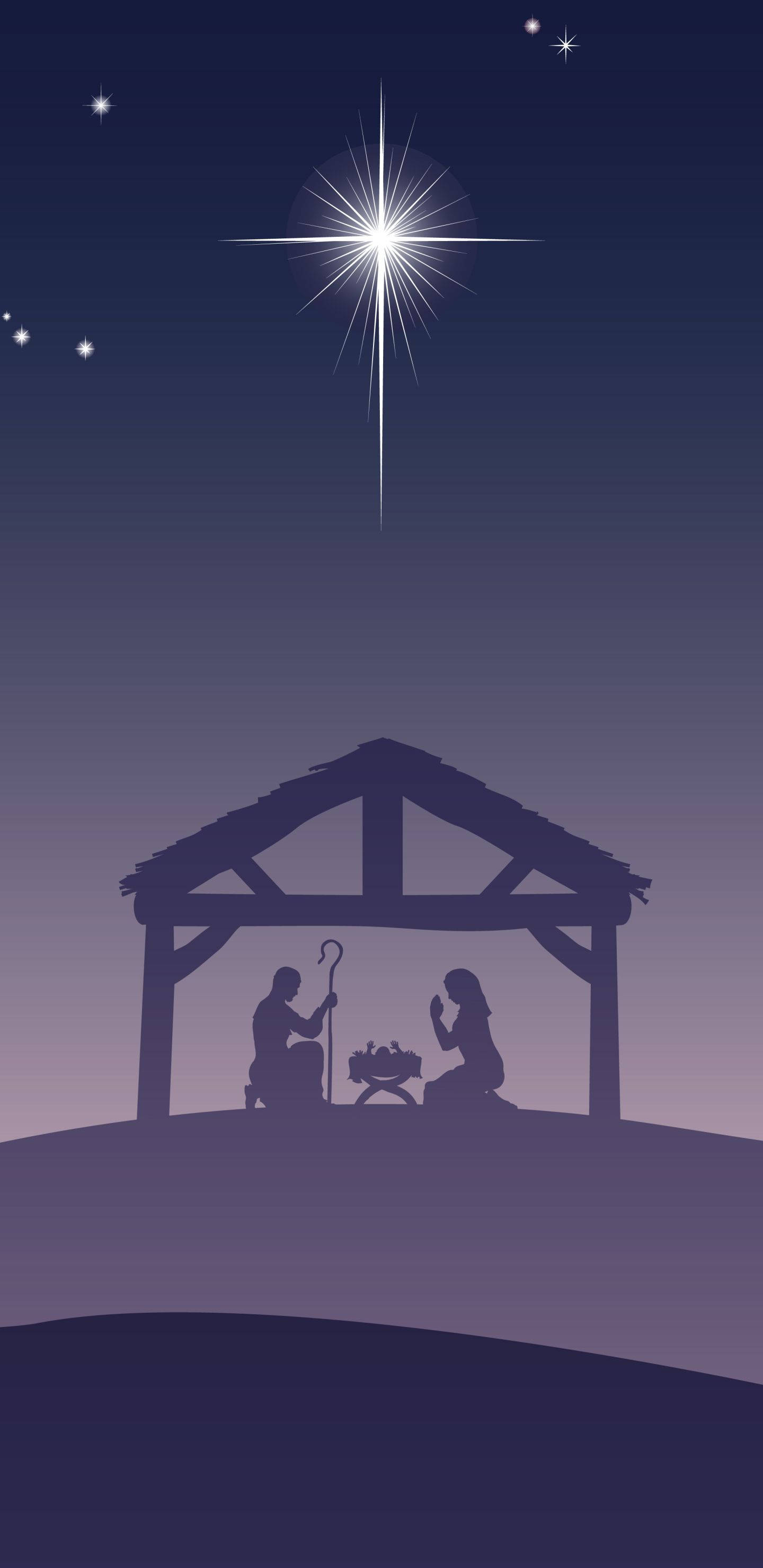 Download Joseph And Mary Jesus Phone Wallpaper 