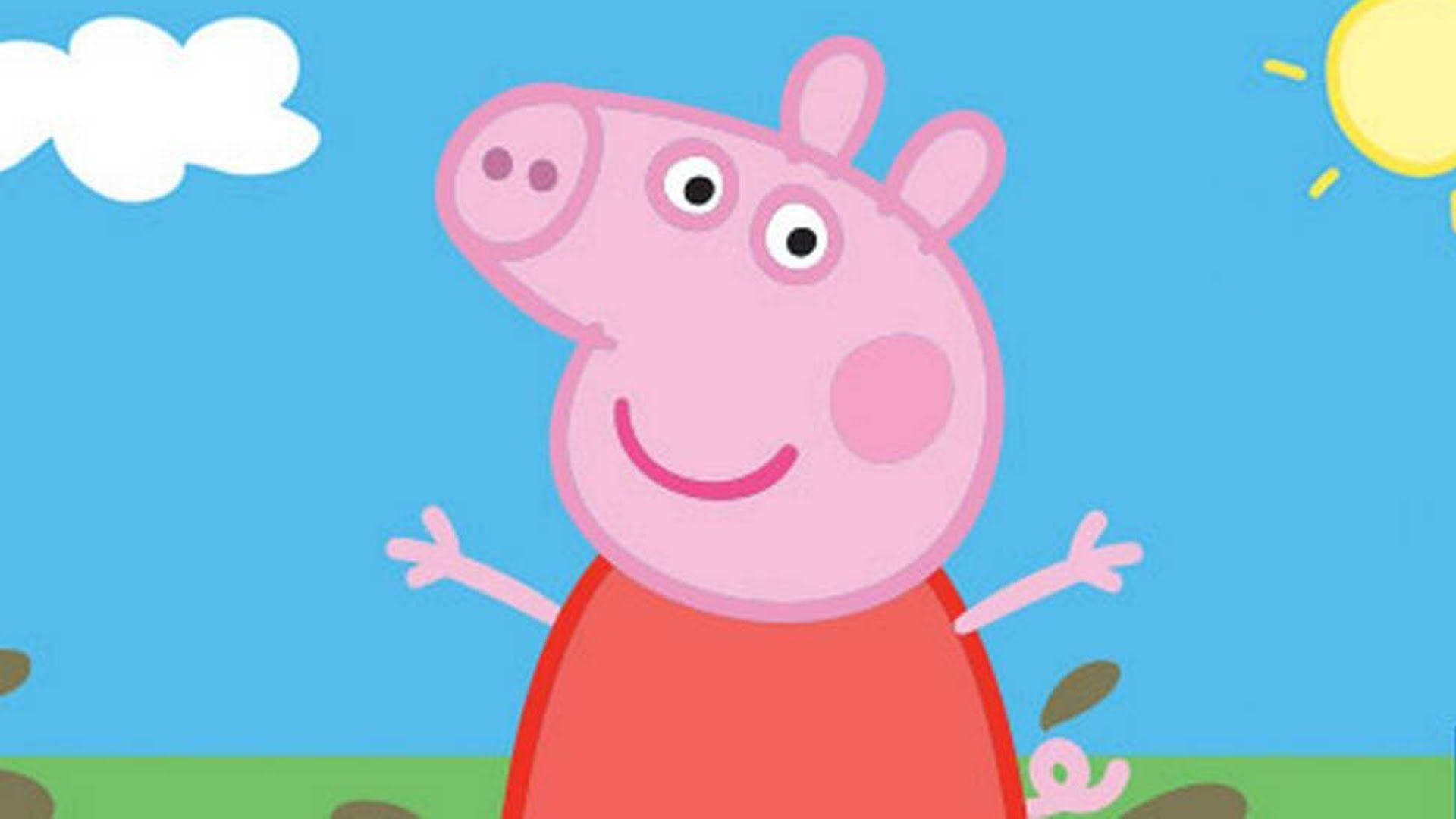 Joyful Peppa Pig Background
