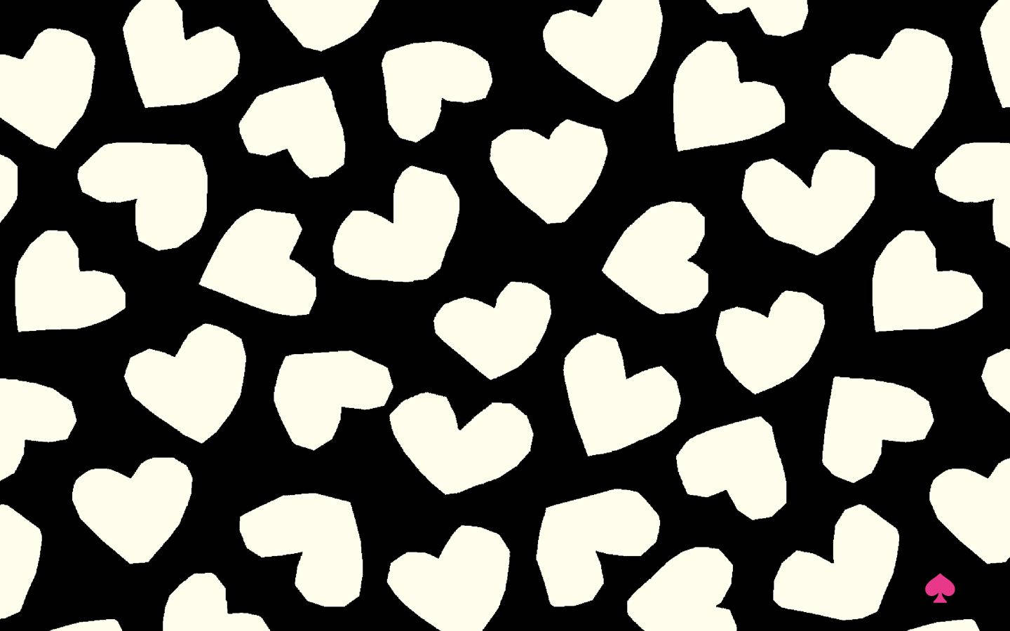 Download Kate Spade White Hearts Wallpaper Wallpapers Com