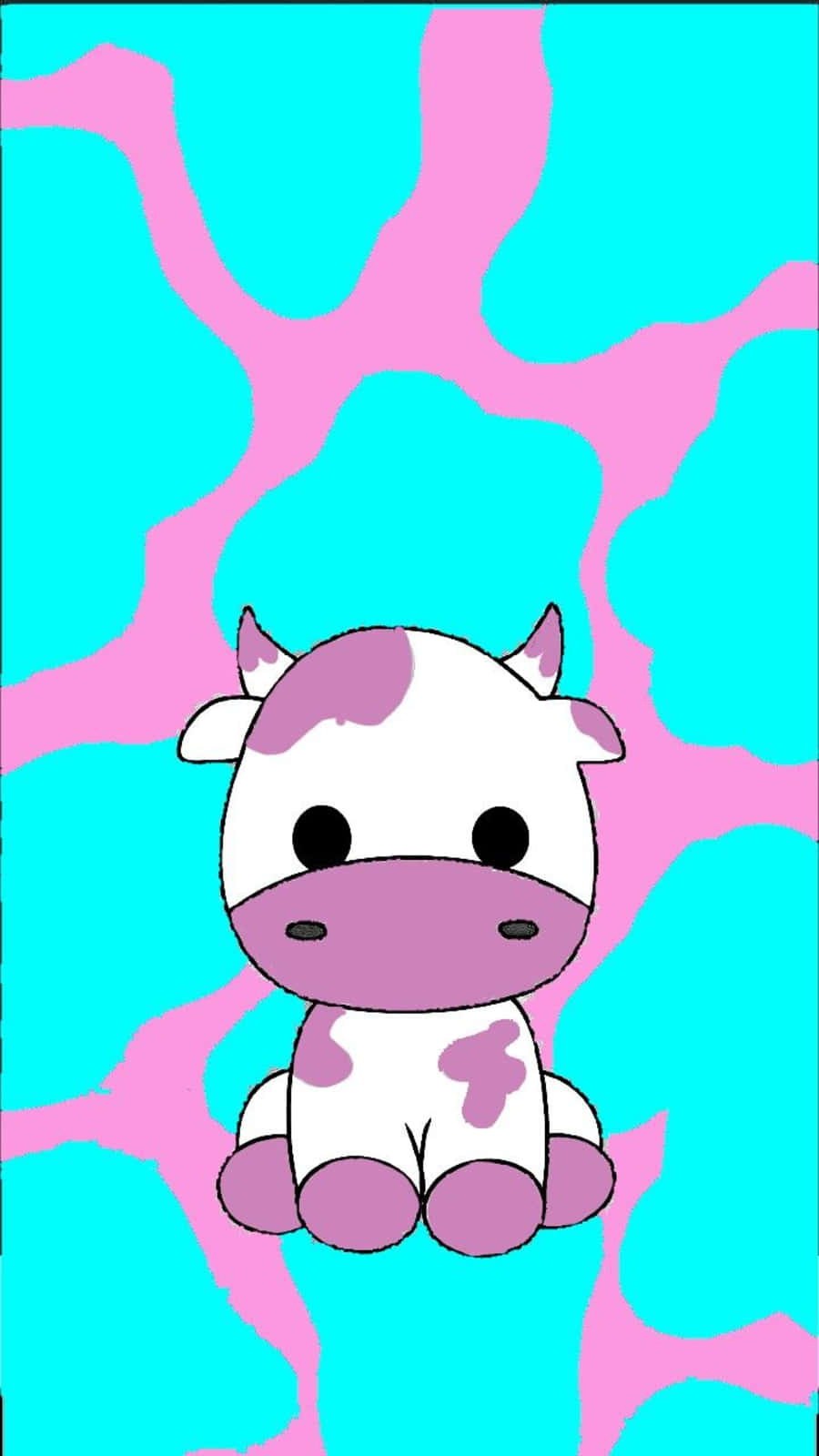 Download Kawaii Cute Cow 900 X 1600 Wallpaper Wallpaper | Wallpapers.com