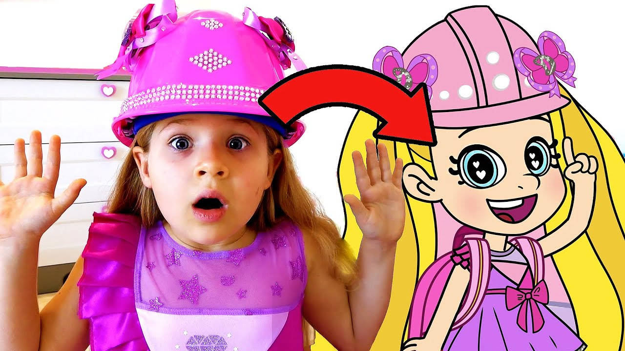 Download Kids Diana Show Pink Hat Wallpaper