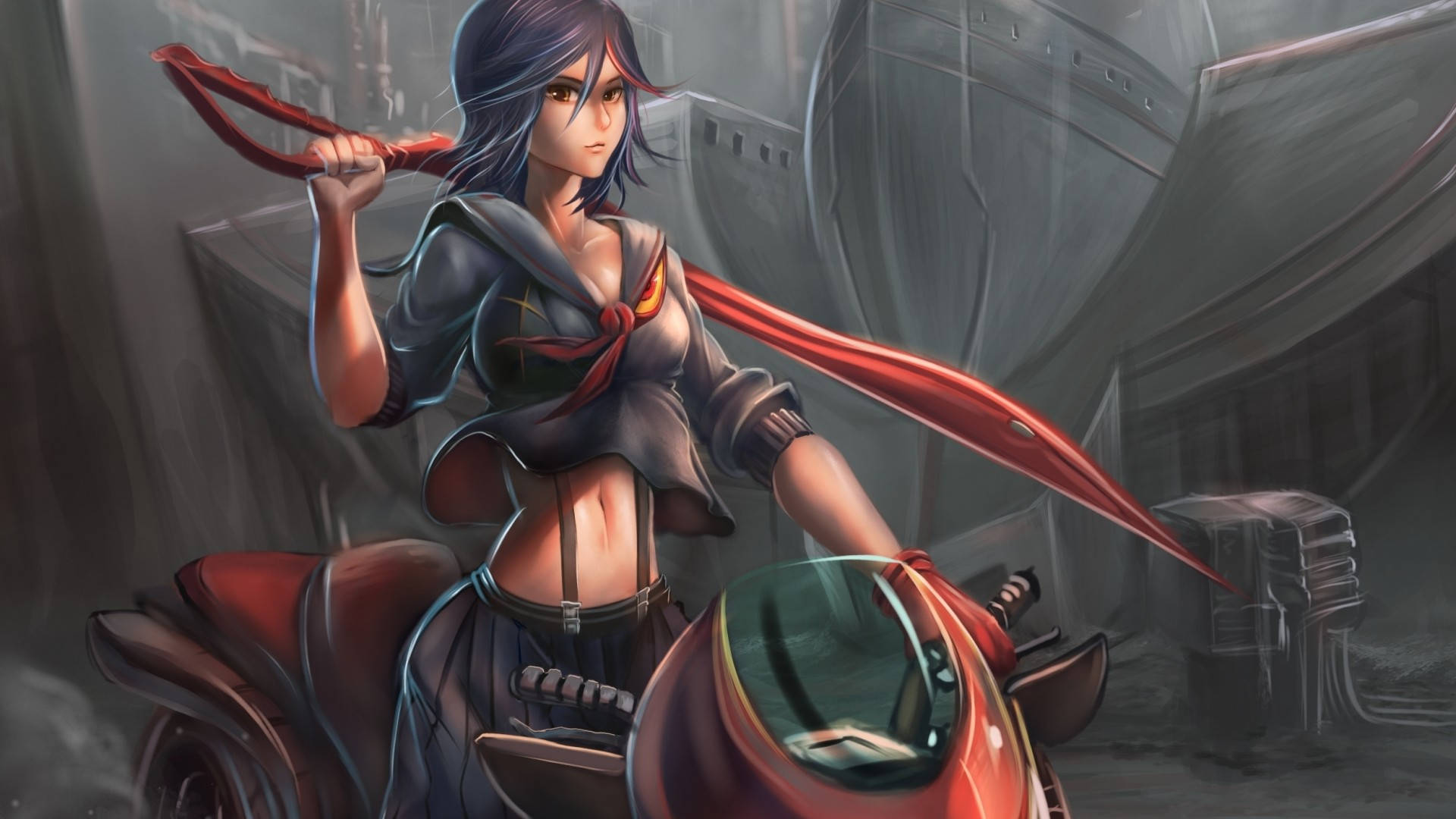 Kill La Kill Ryuko 3d Art Background