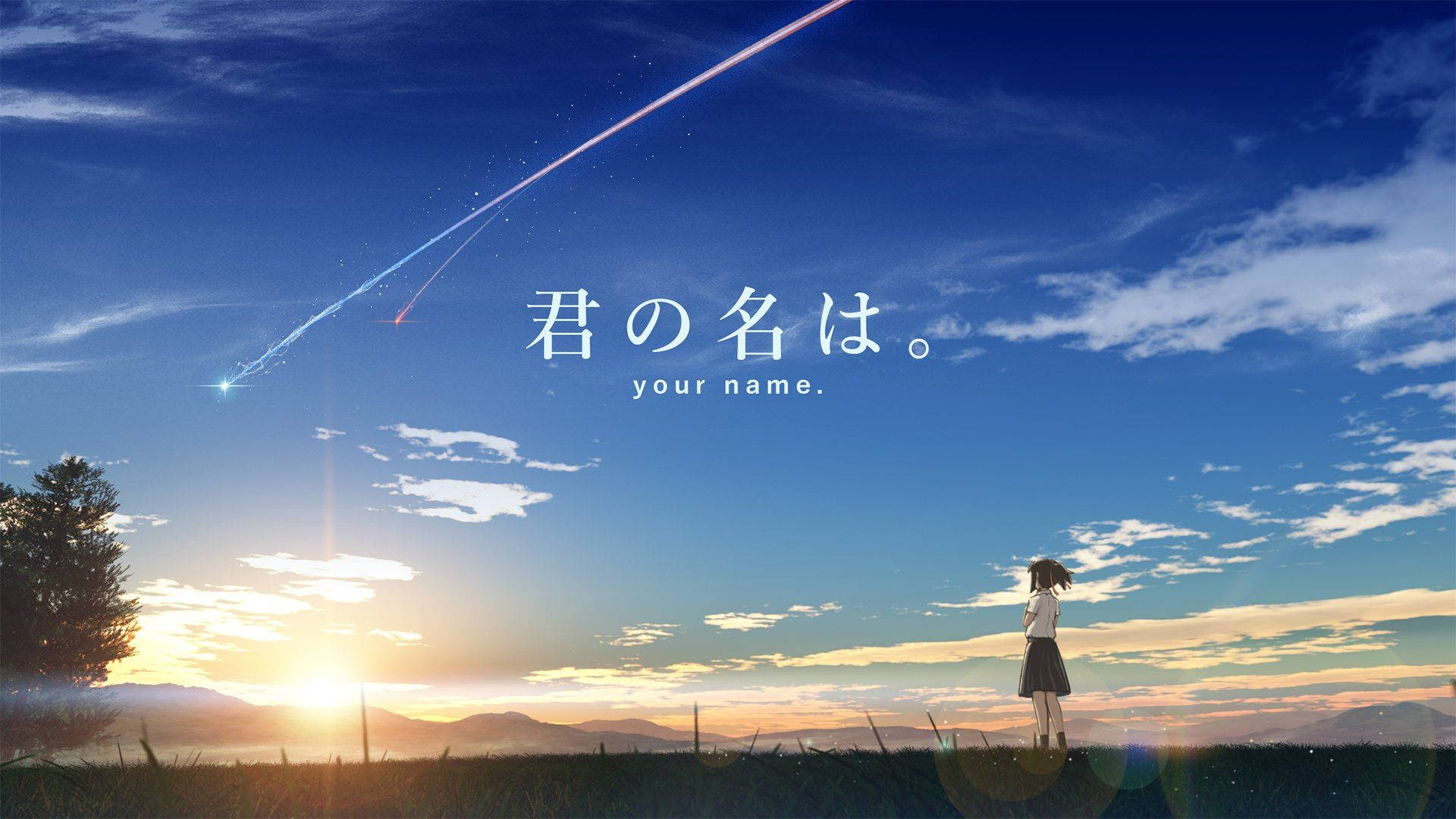 Kimi No Na Wa Mitsuha And Comet Background