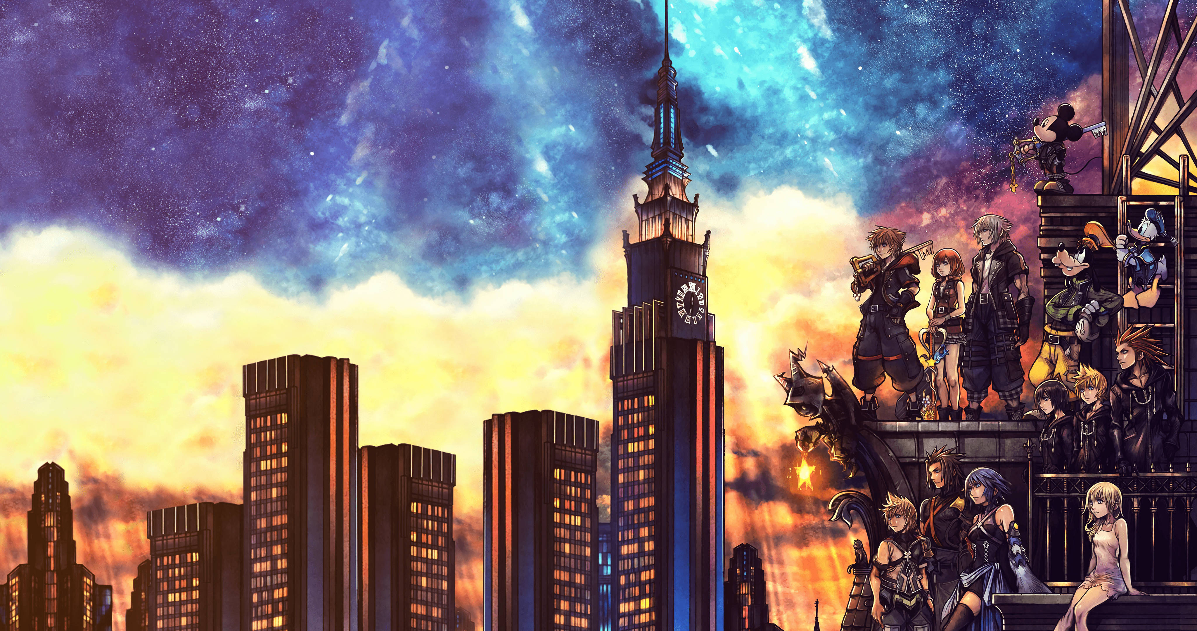 Kingdom Hearts 3 Skygazing Warriors Background