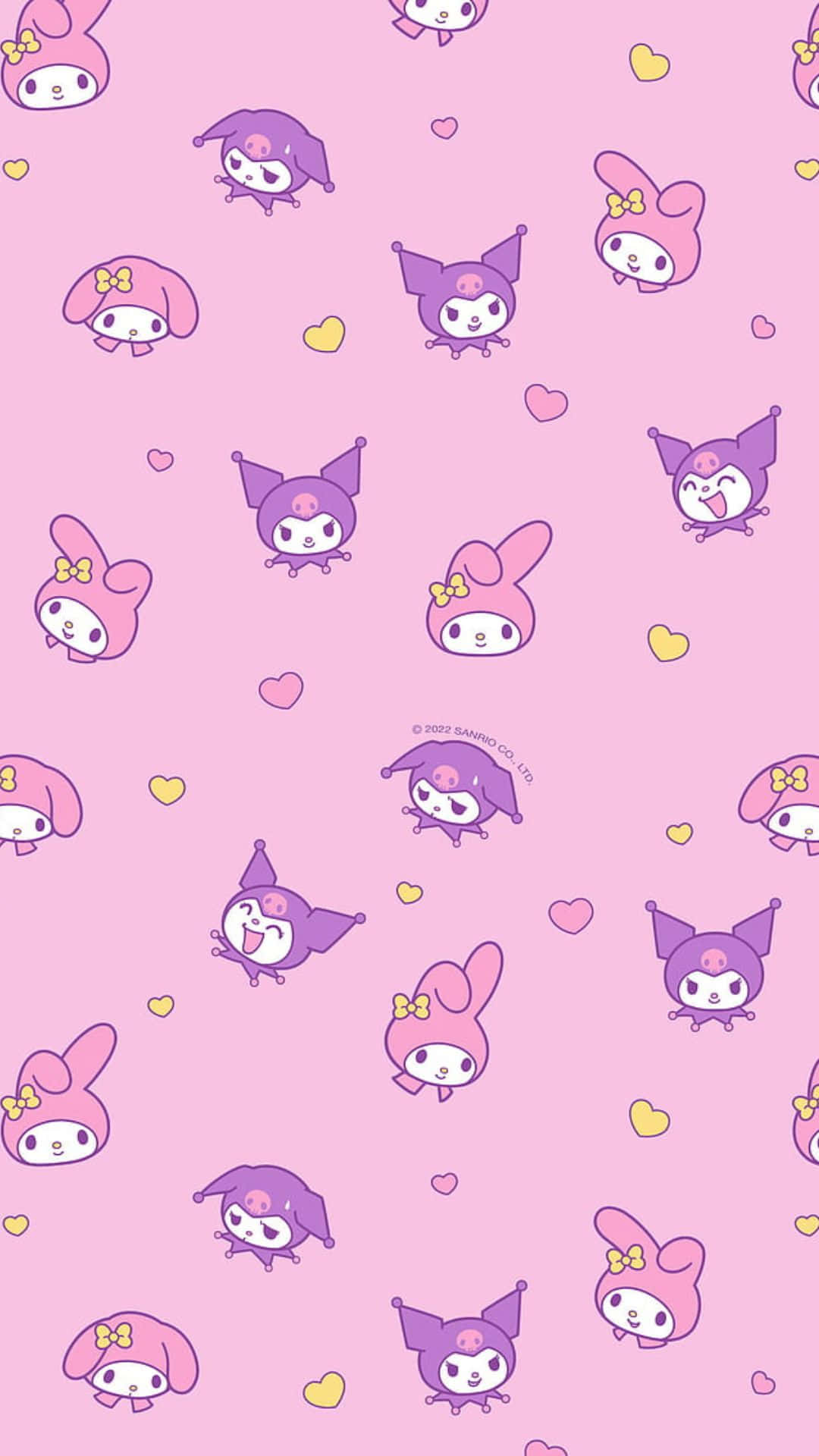 Download Stylish and Enchanting Kuromi Pattern Wallpaper Wallpaper ...