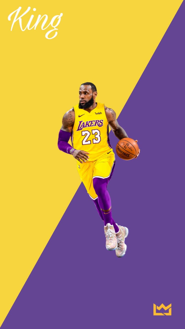 Download Lebron James Lakers 23 Fankunst Wallpaper 