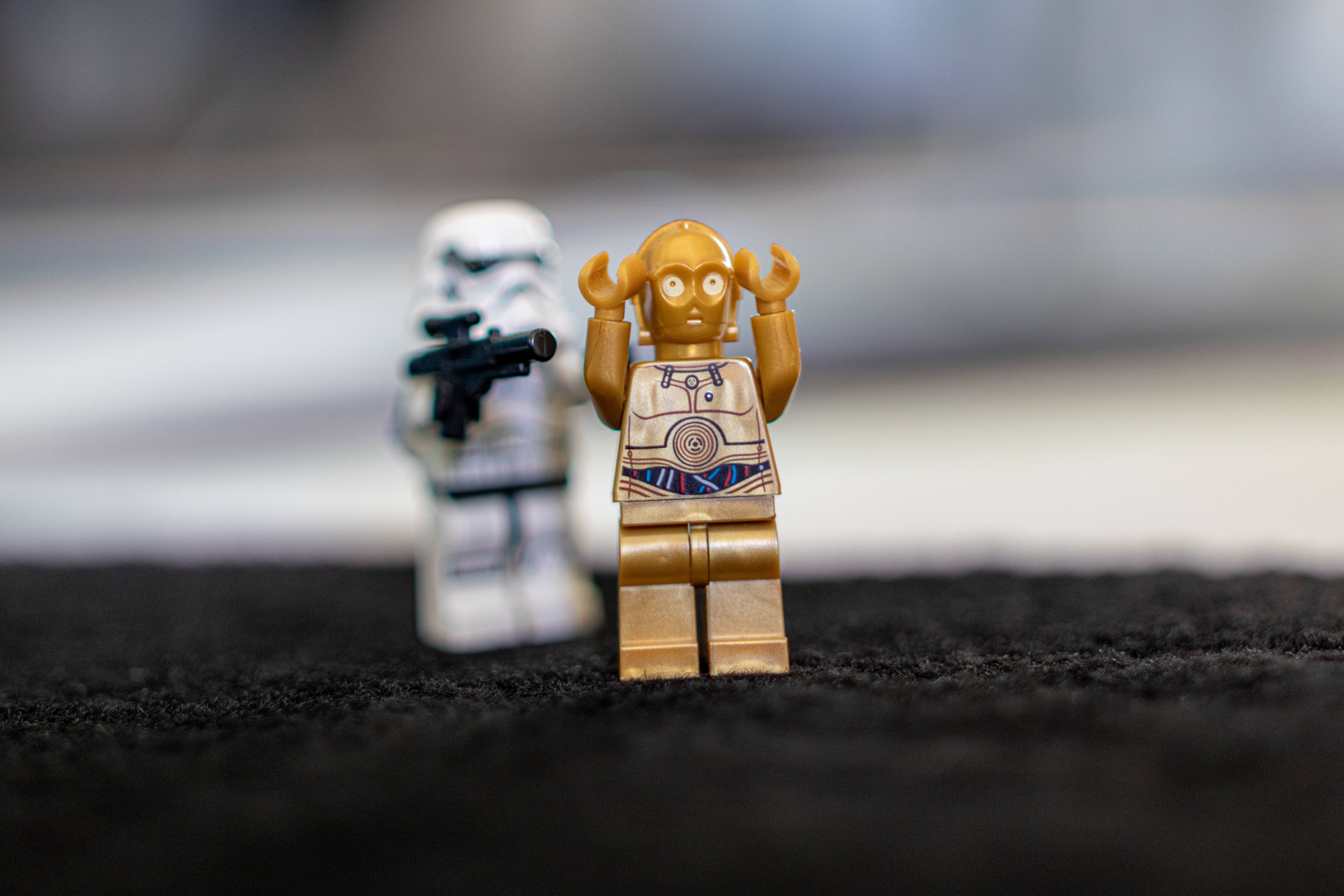 Lego Clone Trooper And C-3po Background