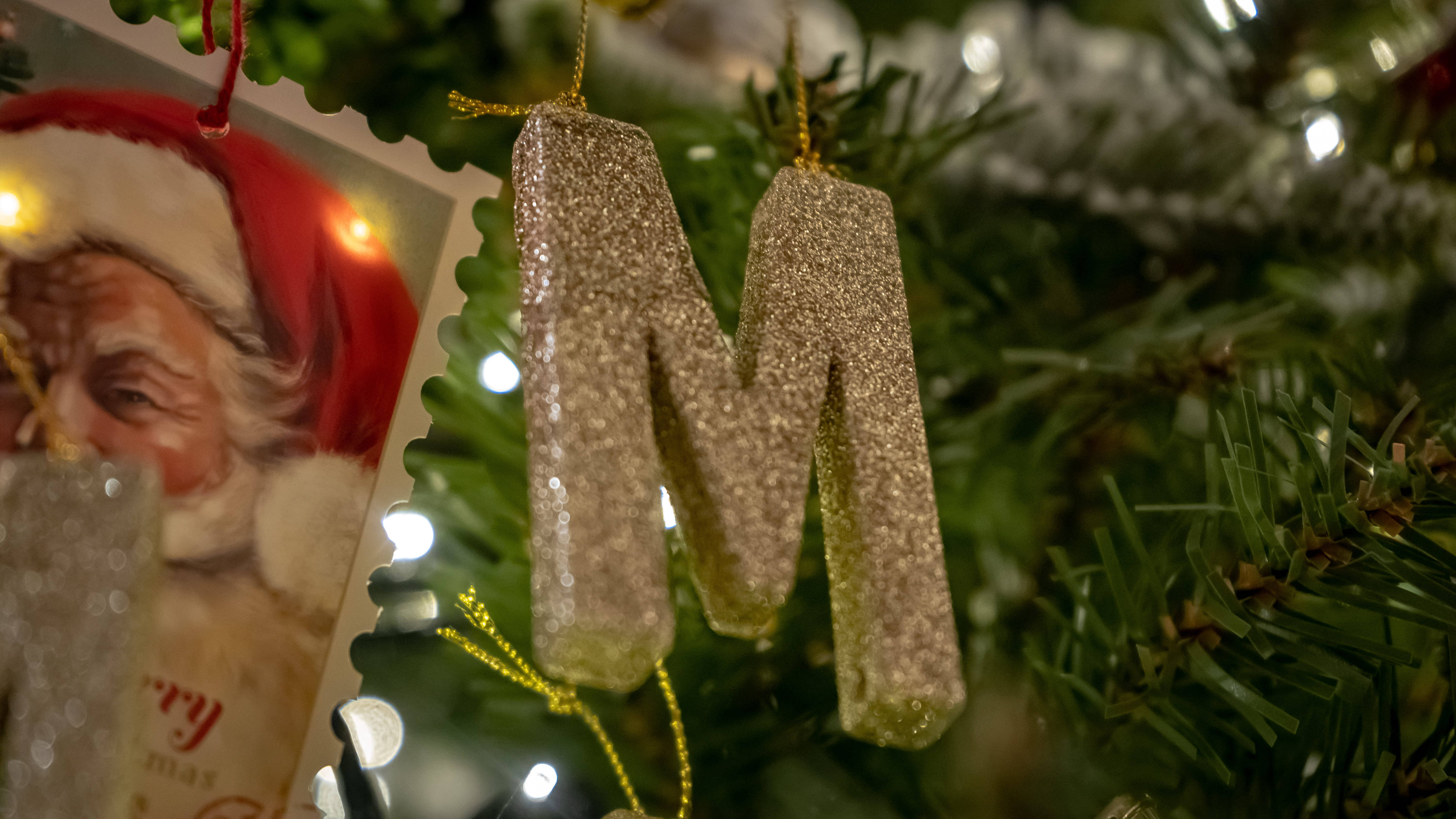 M christmas. Christmas Letters m.