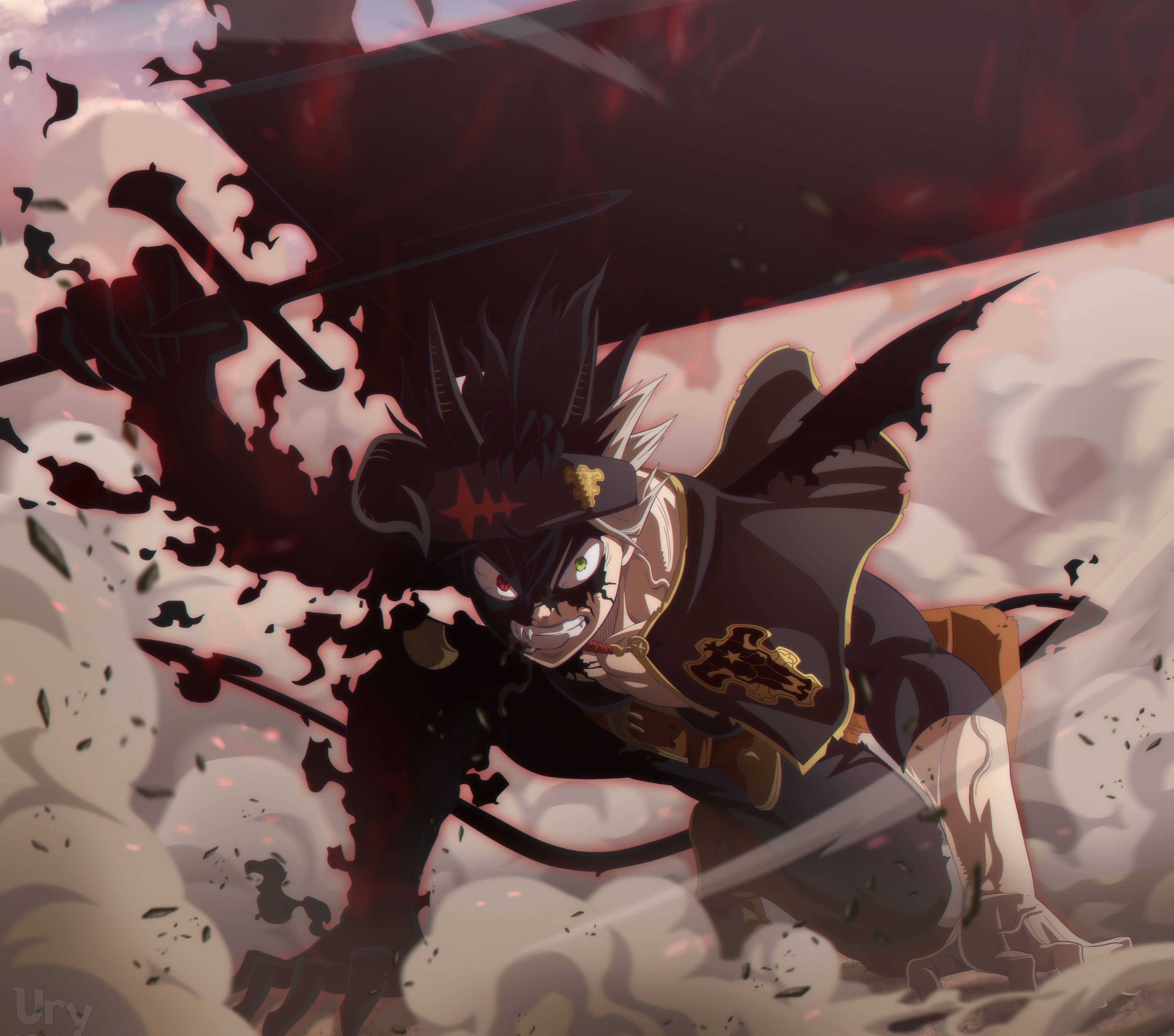 Download Liebe Black Clover Asta Half Demon Wallpaper | Wallpapers.com