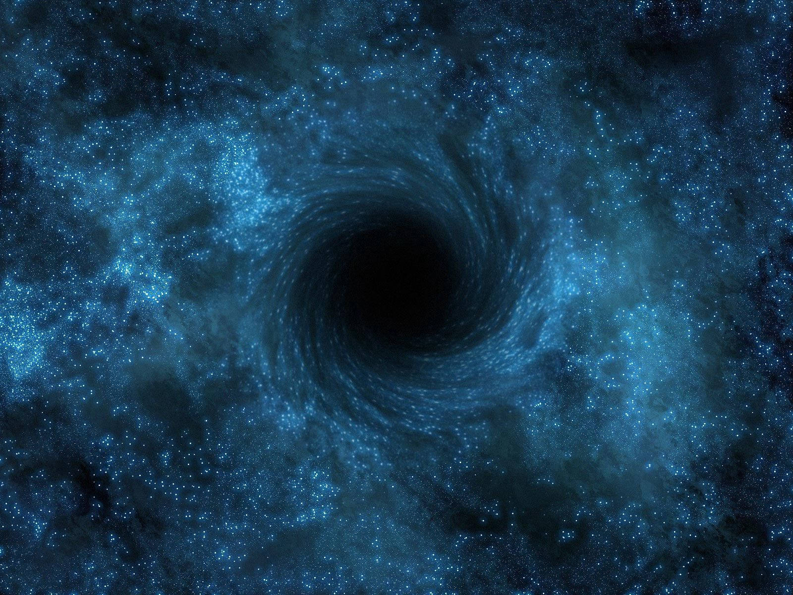Light Blue Super Nova Black Hole Background