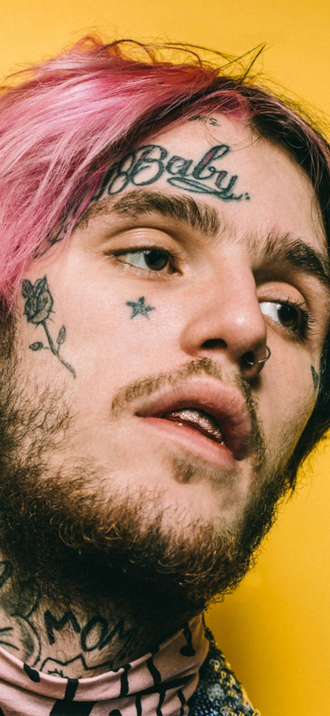 Lil Peep Face Close-up Background