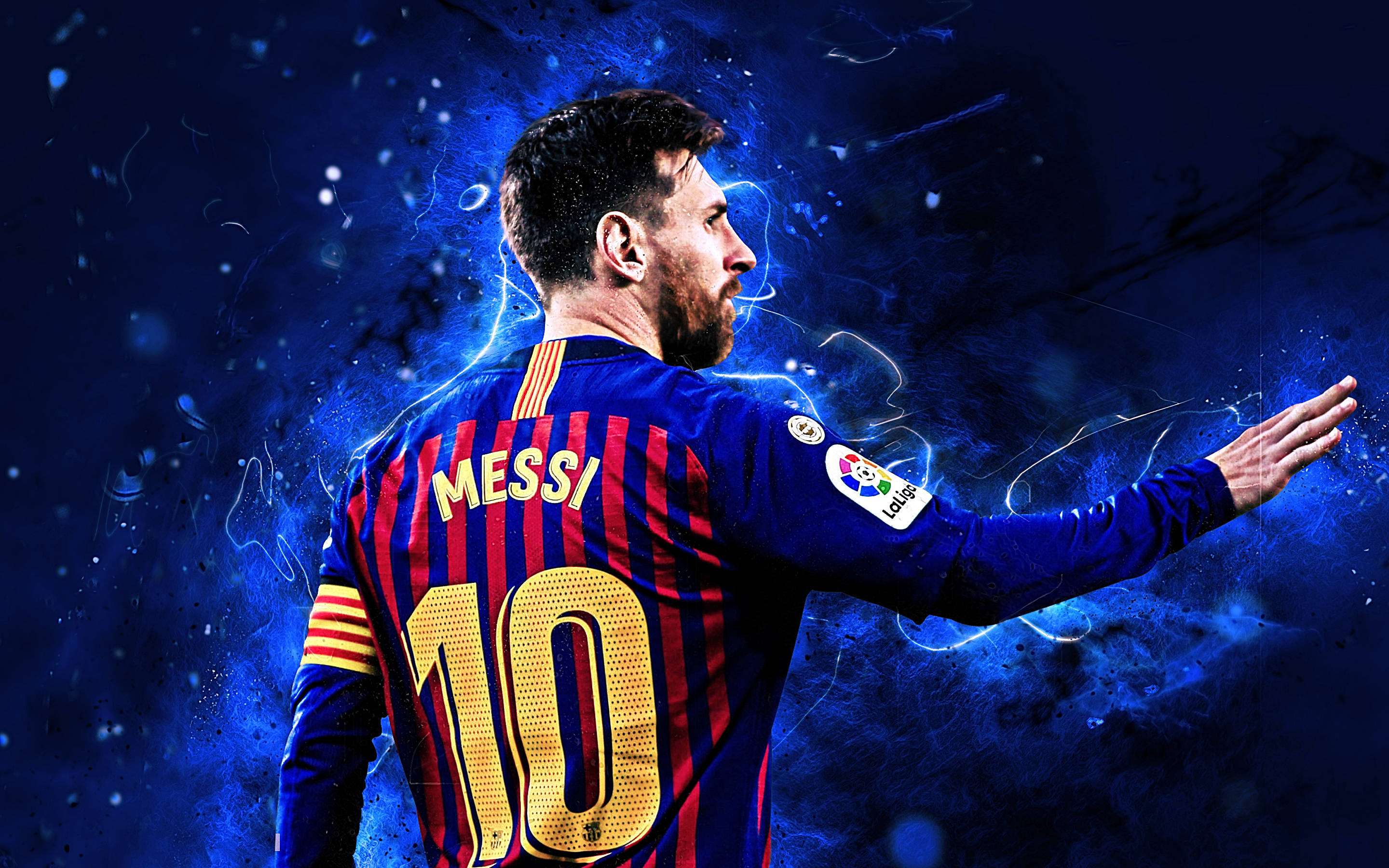 Download Lionel Messi 2020 Barcelona Jersey Wallpaper 