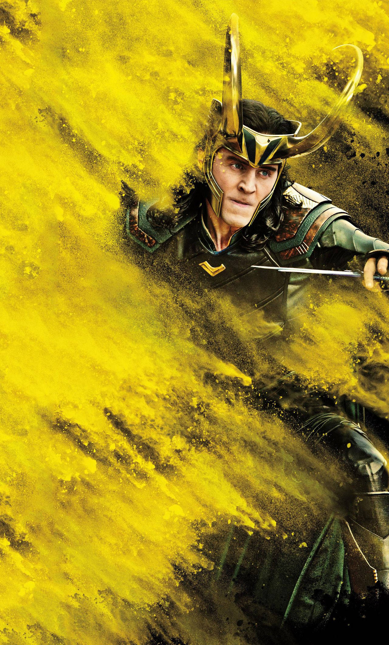 Download Loki In Yellow Artwork Wallpaper 