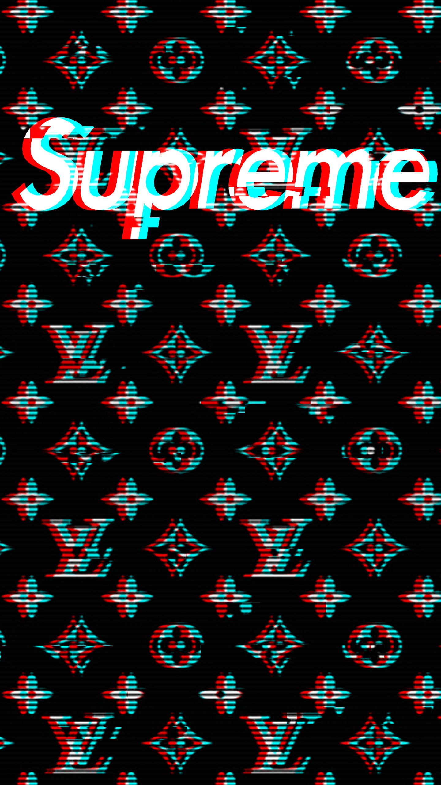 Download Louis Vuitton Black Supreme Wallpaper | Wallpapers.com