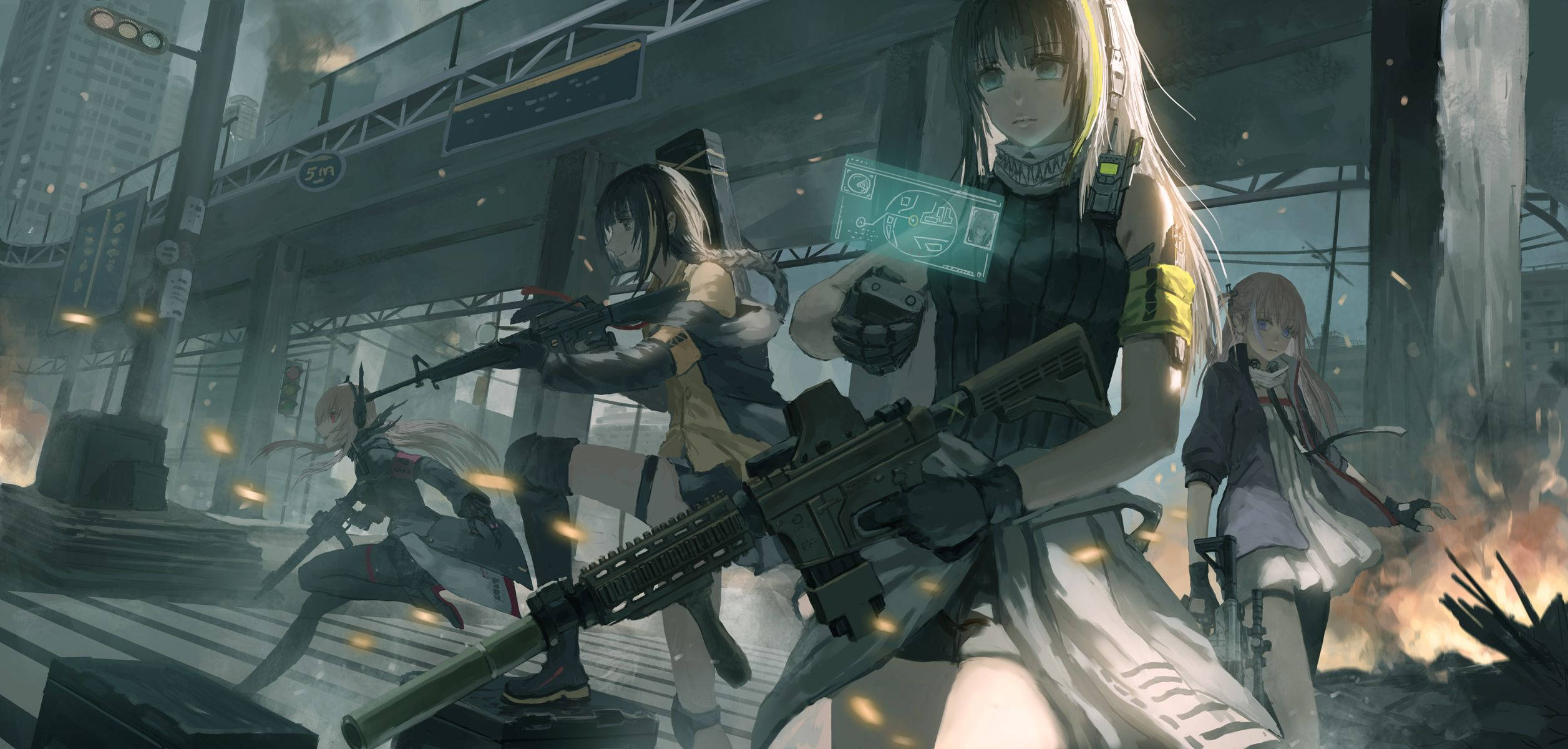 M16a1 Of Girls Frontline Background