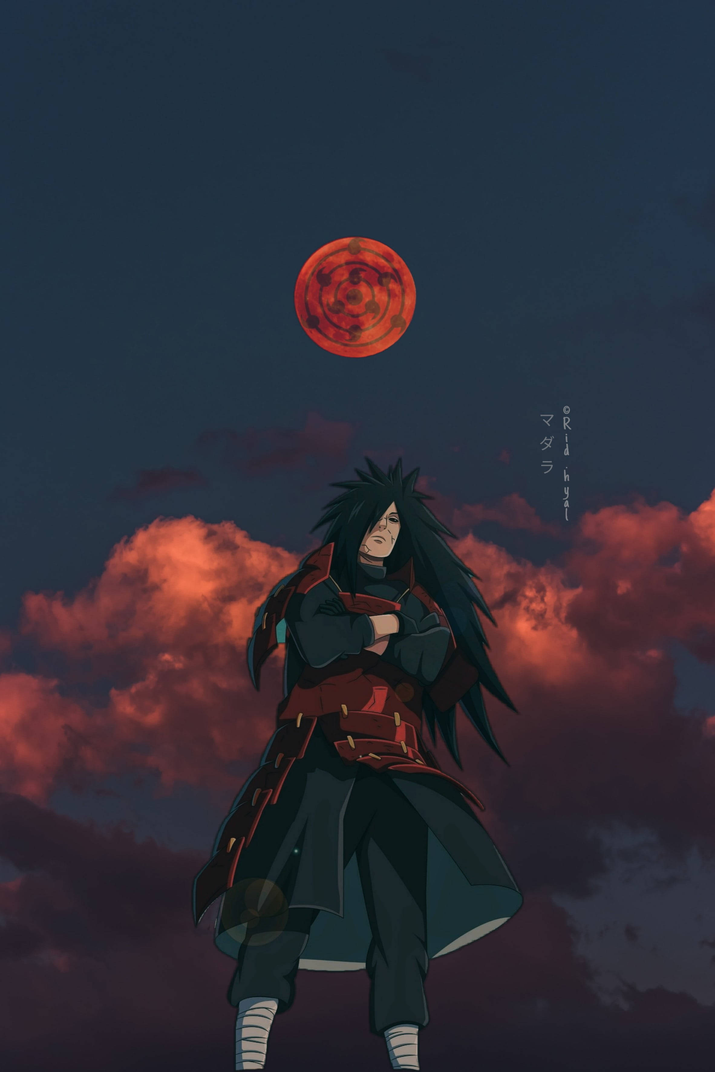 Download Madara Uchiha Red Moon Naruto Mobile 4k Wallpaper 