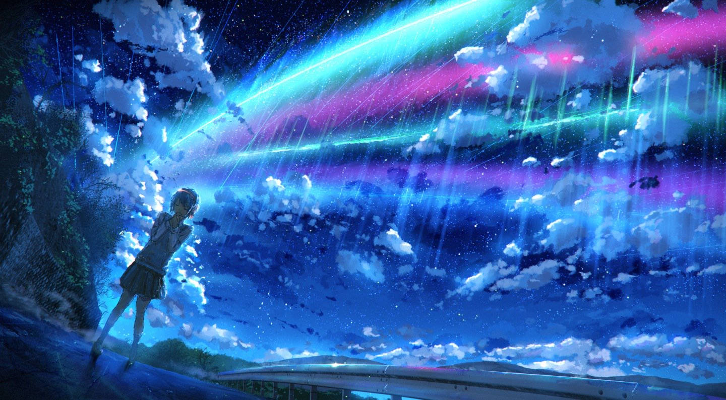 Magical Sky Mitsuha Kimi No Na Wa Background