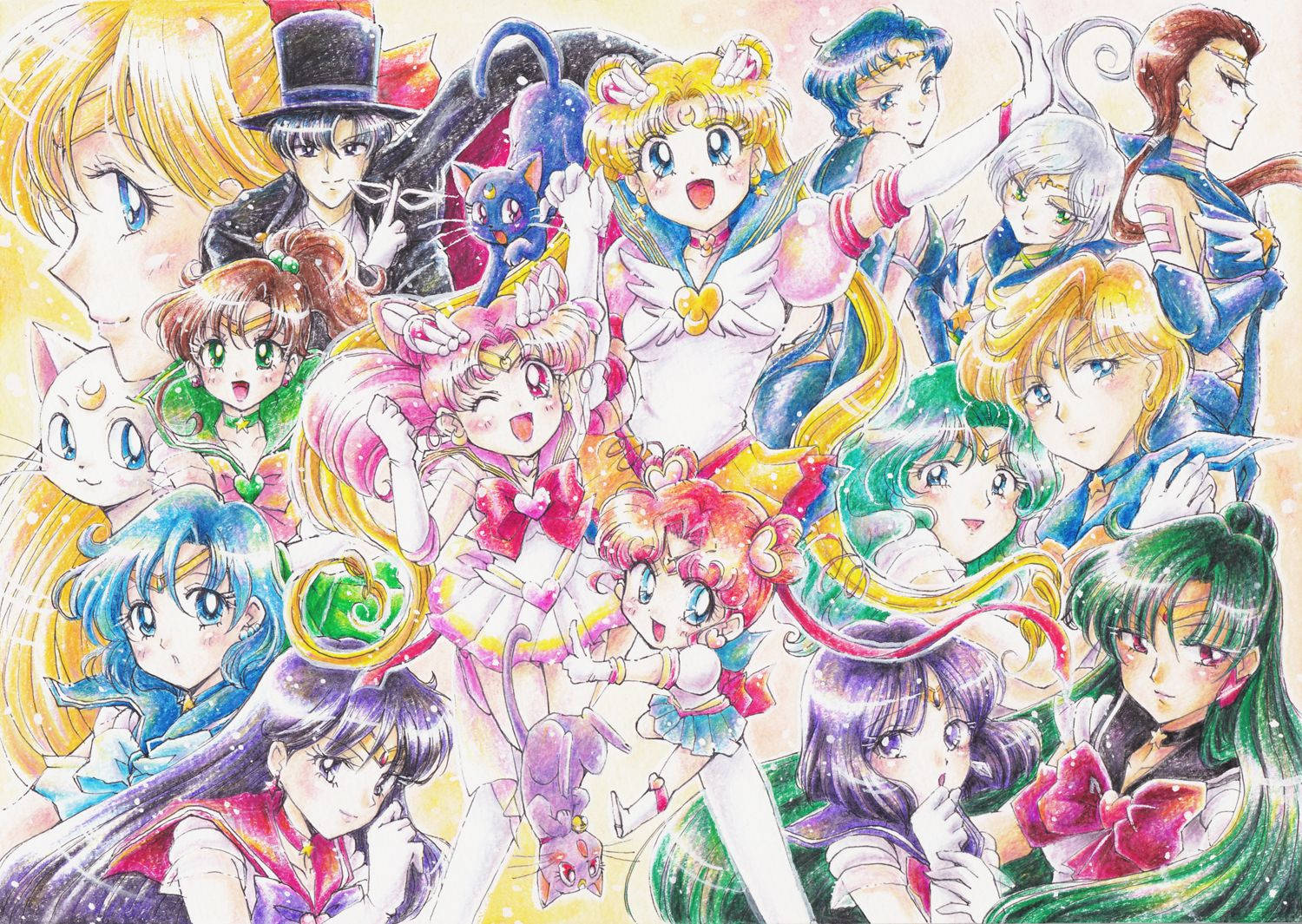Manga Sailor Moon Background