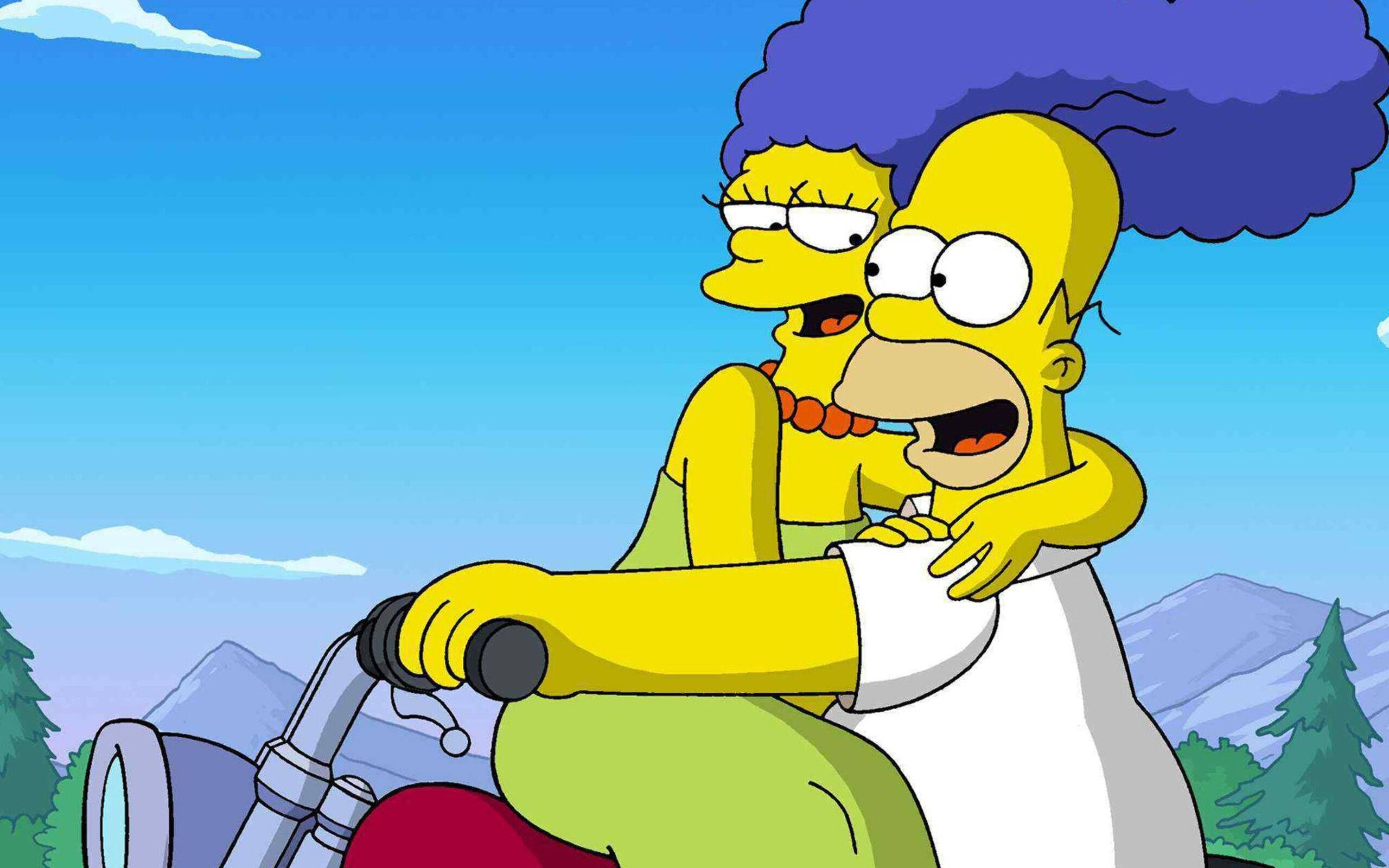 Marge Simpson And Homer Simpson Background