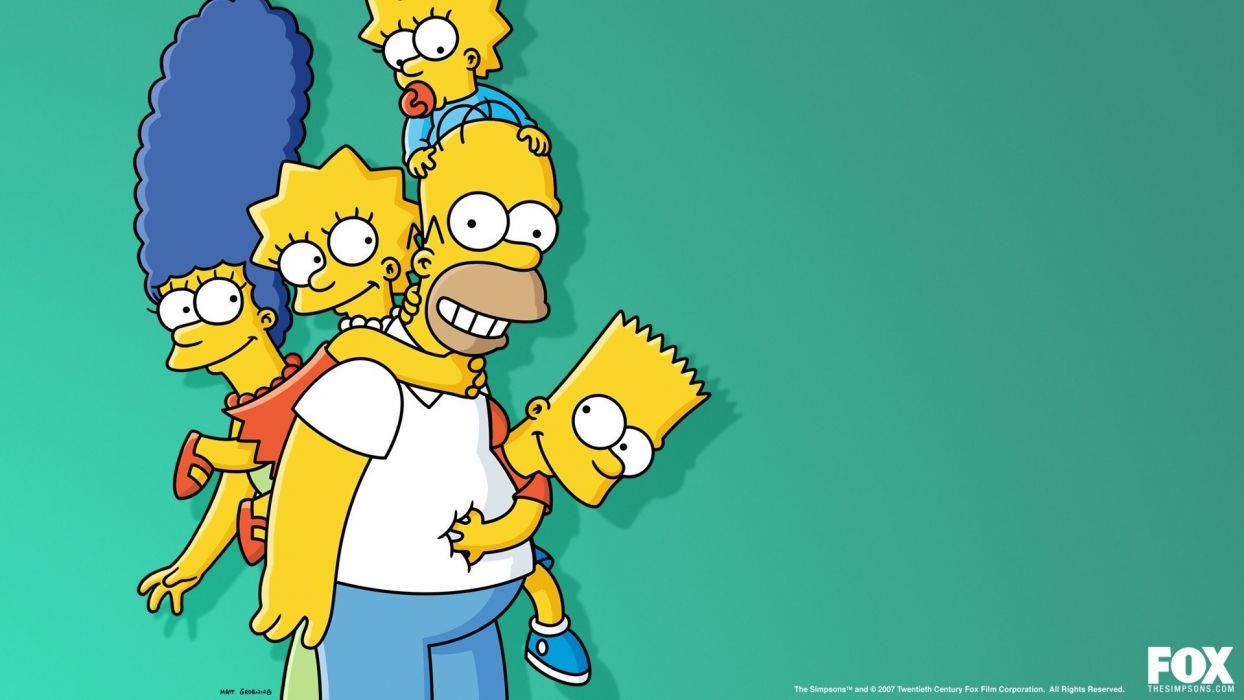 Marge Simpson With Family Background