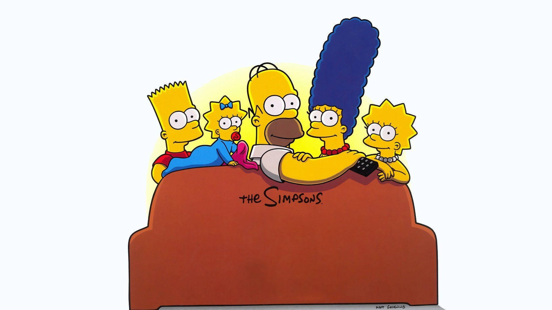 Marge Simpsons Family Graphic Background