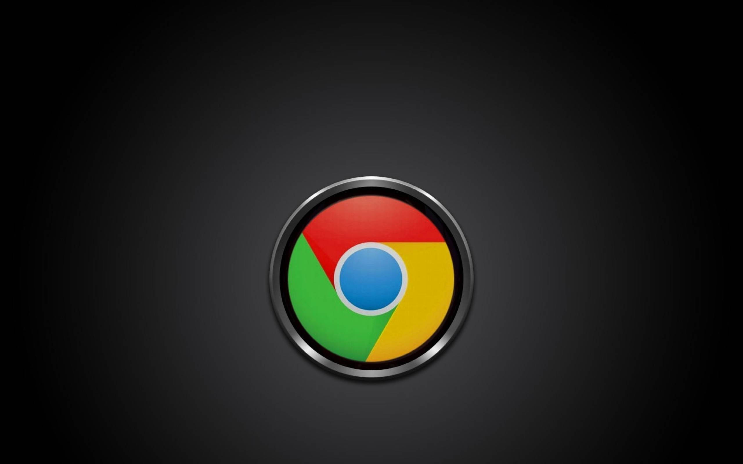 Metallic Google Chrome Desktop Background