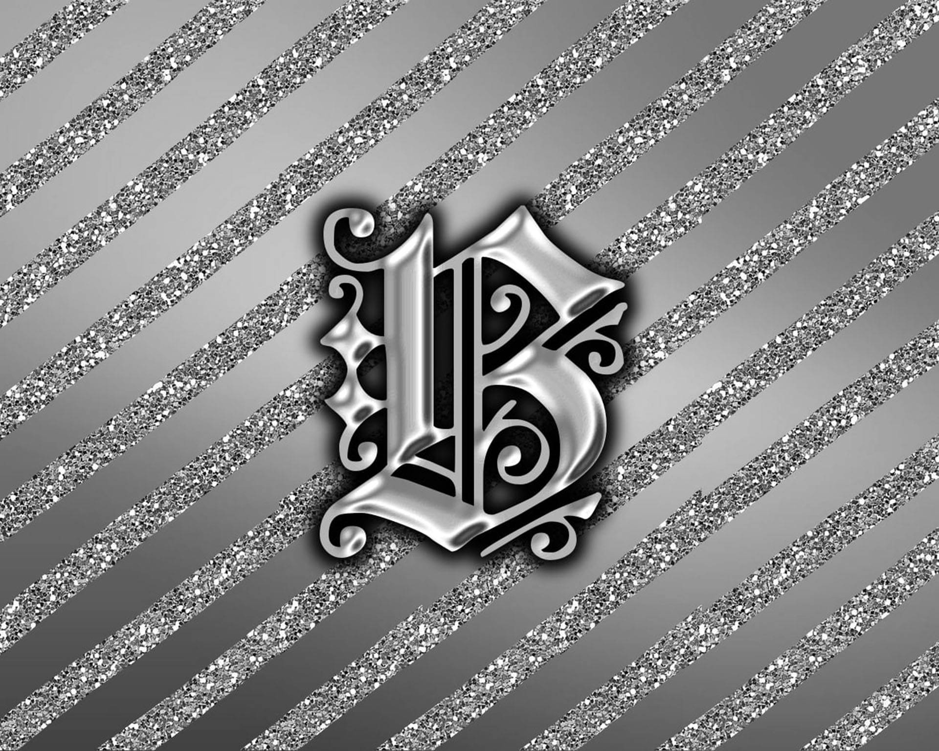 Download Metallic Silver Letter B Wallpaper | Wallpapers.com