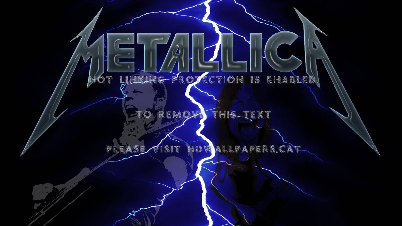 Metallica Lightning Cover Background