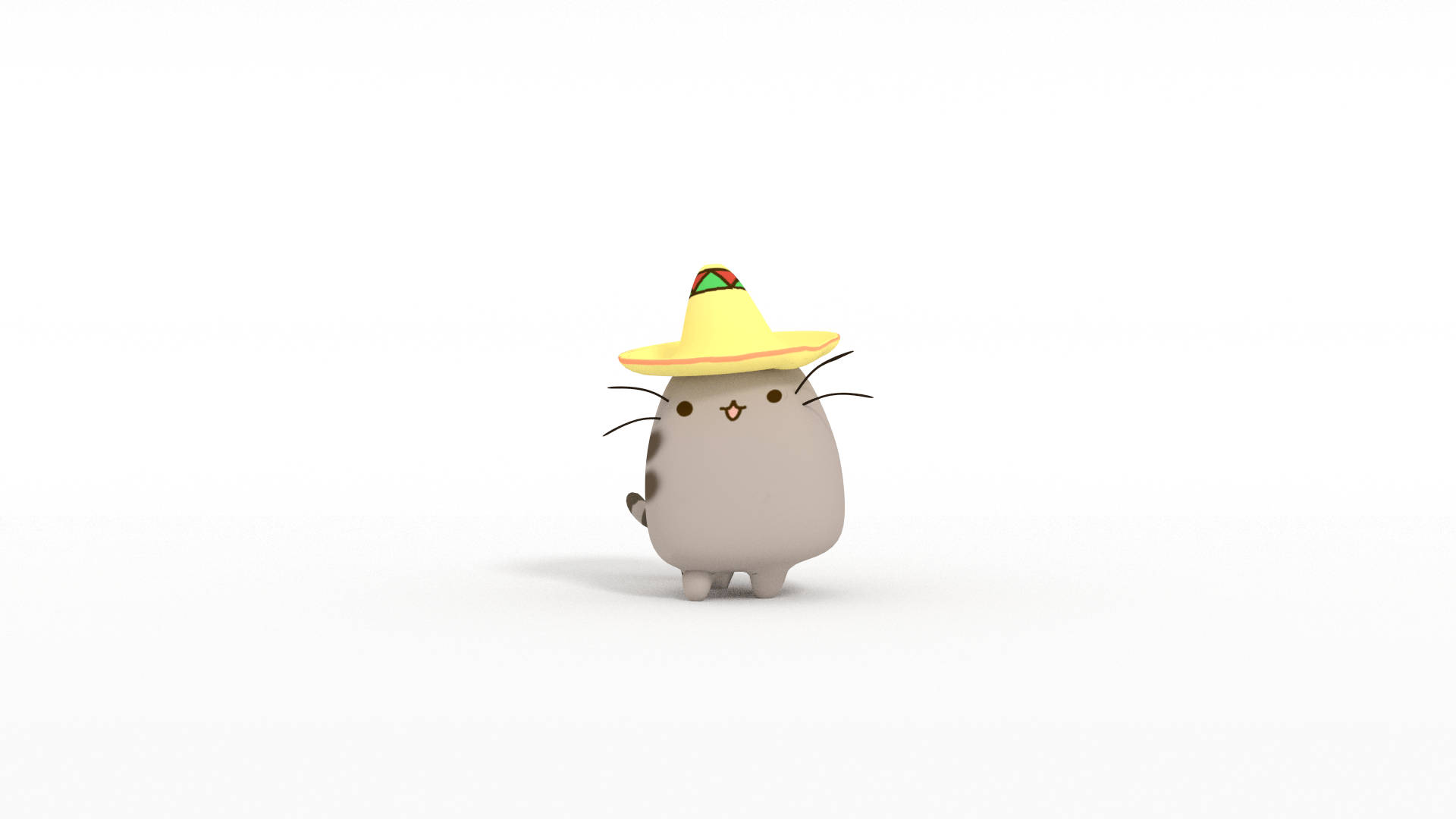 Mexican Hat Pusheen Hd Background