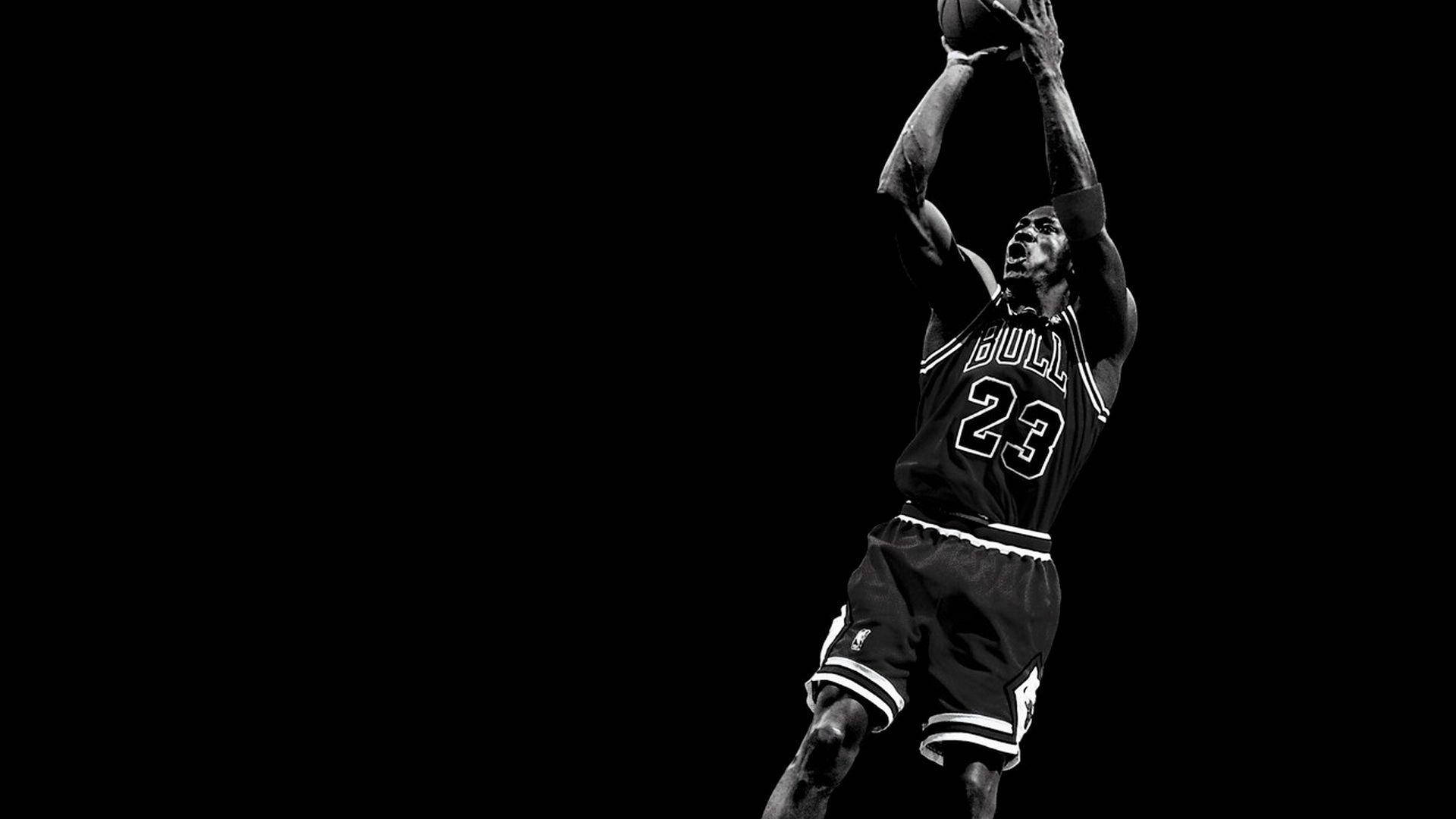 Download Iconic Fade Away of Michael Jordan Wallpaper