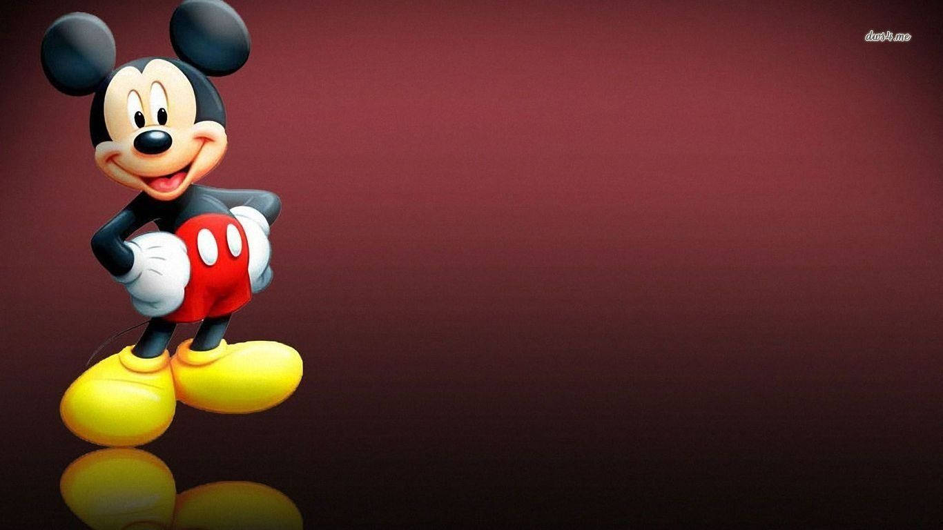 Mickey Mouse Maroon Cover Background