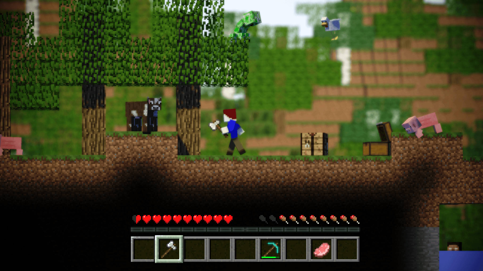 Minecraft 3d Game Background