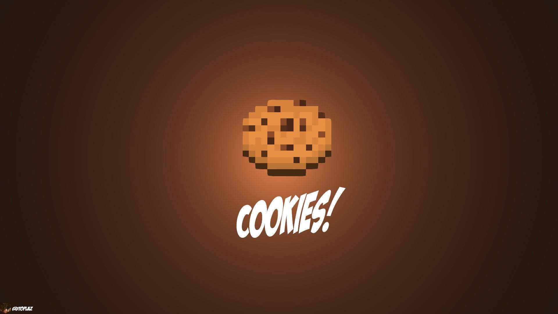 Minecraft Cookie Logo Background