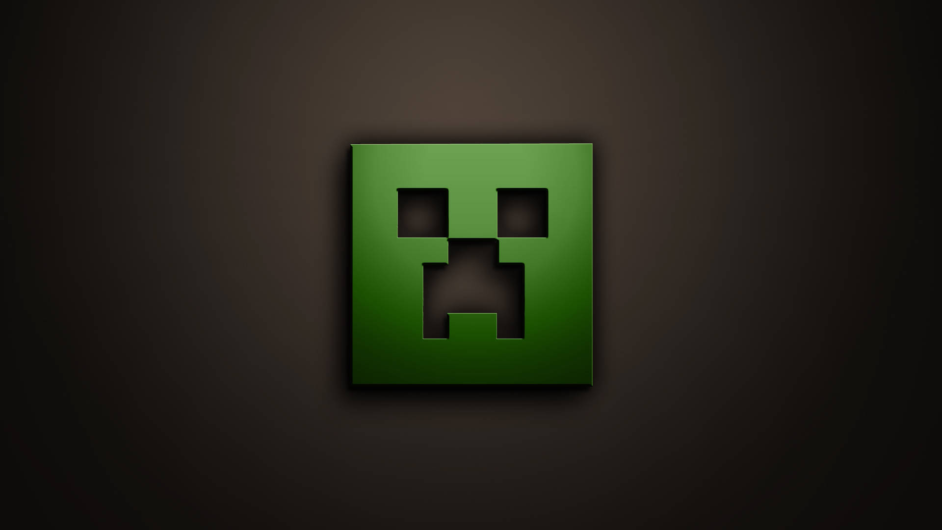 Minecraft Creeper Slime Logo Background