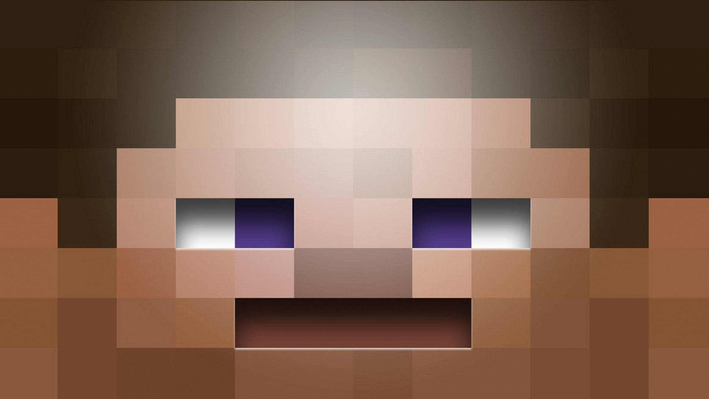 Download Minecraft Steve Head Wallpaper 