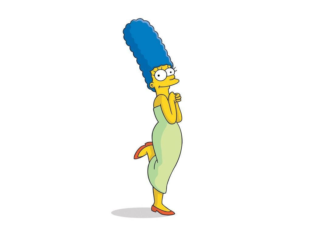 Minimalist Marge Simpson Background