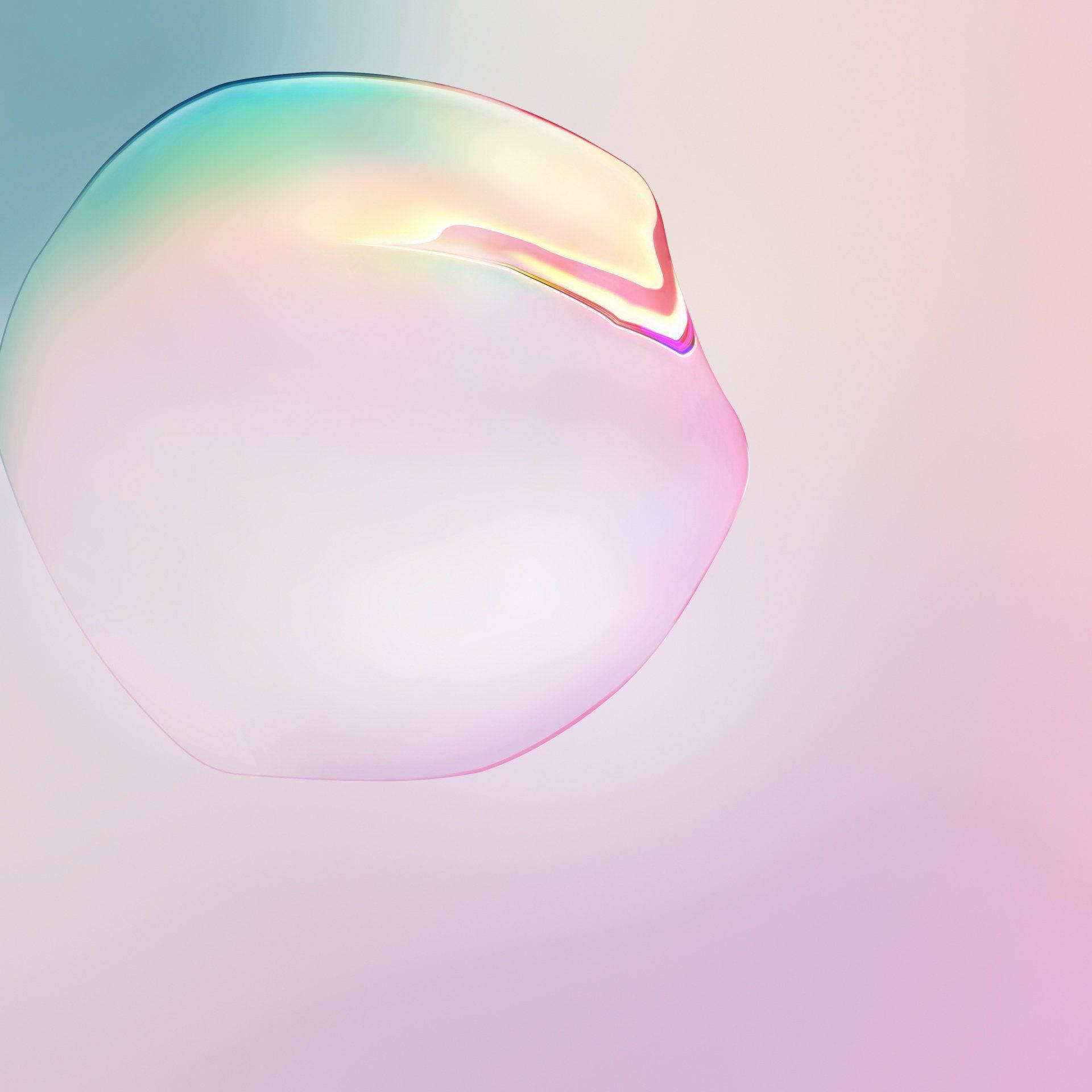 Minimalist Note 10 Pink Water Droplet Background