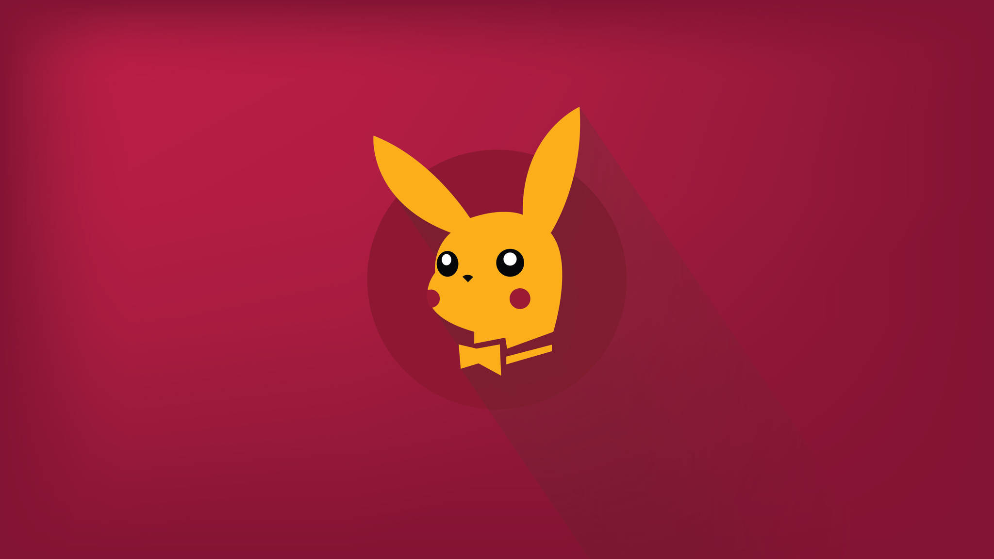 Minimalist Pikachu Playboy Background