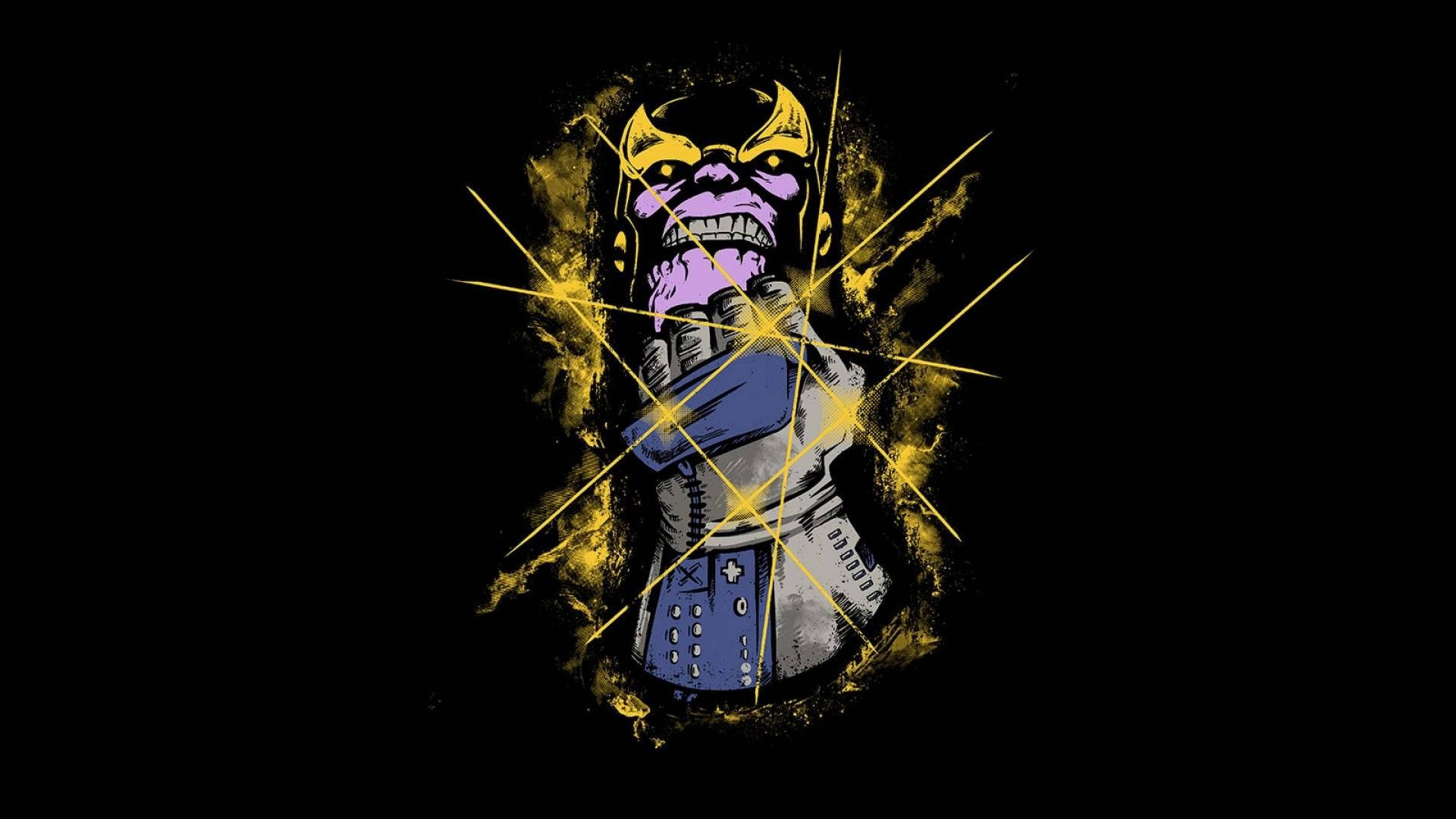 Minimalistic Thanos Art Background