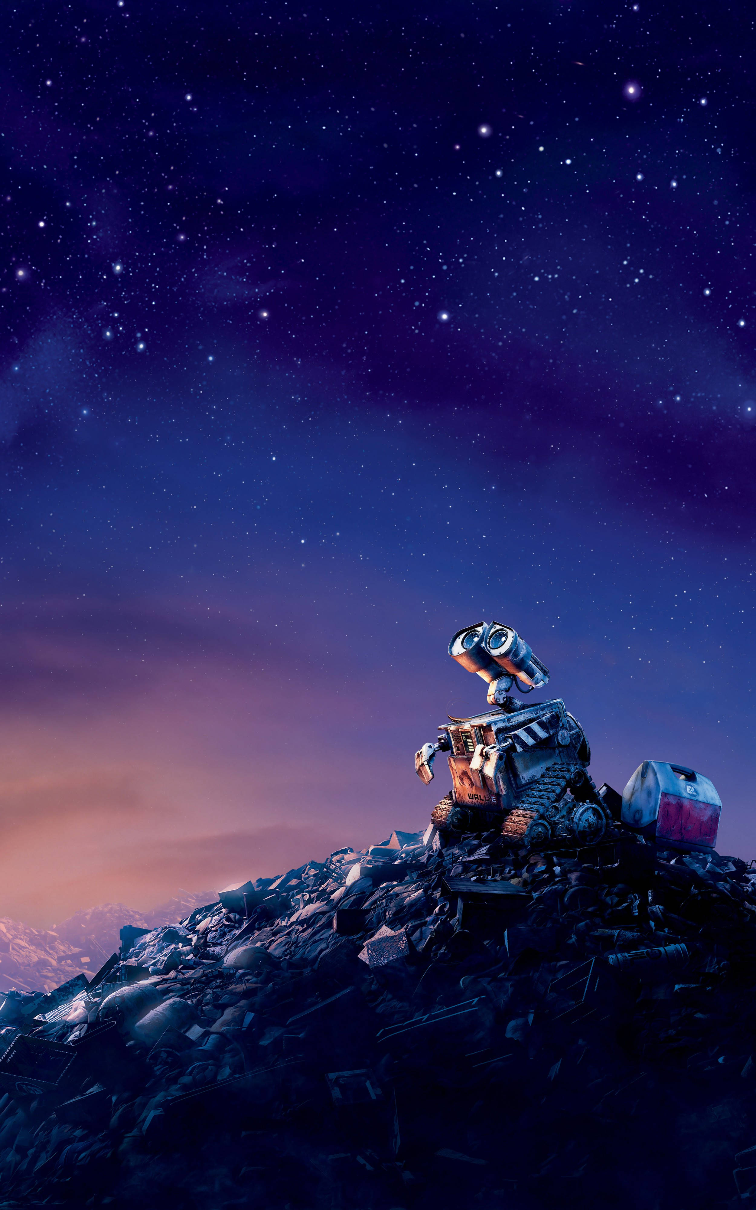 Mobile Wall-e Starry Sky Background