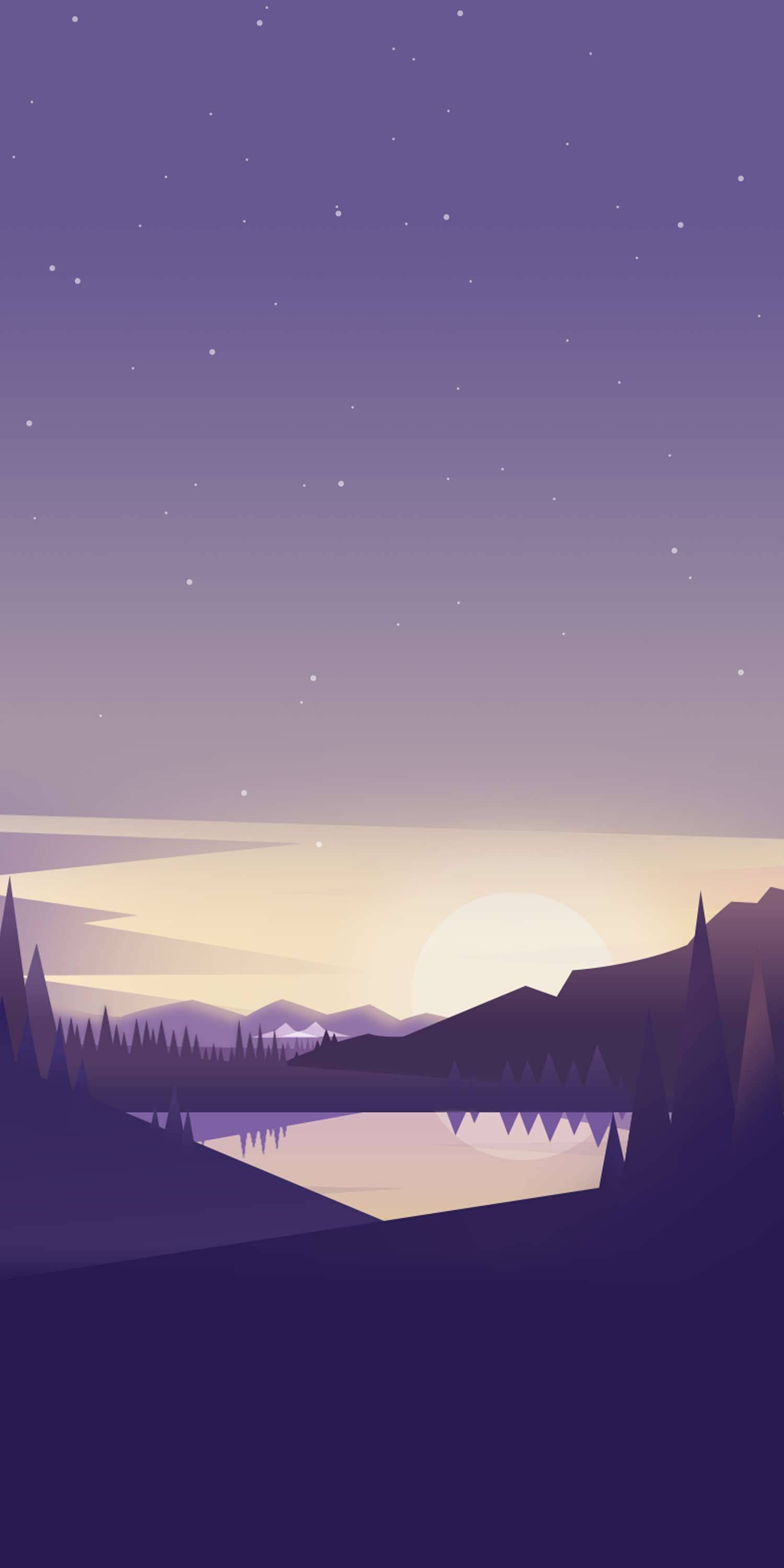 Download Mountain Lake Minimal Dark Iphone Wallpaper 