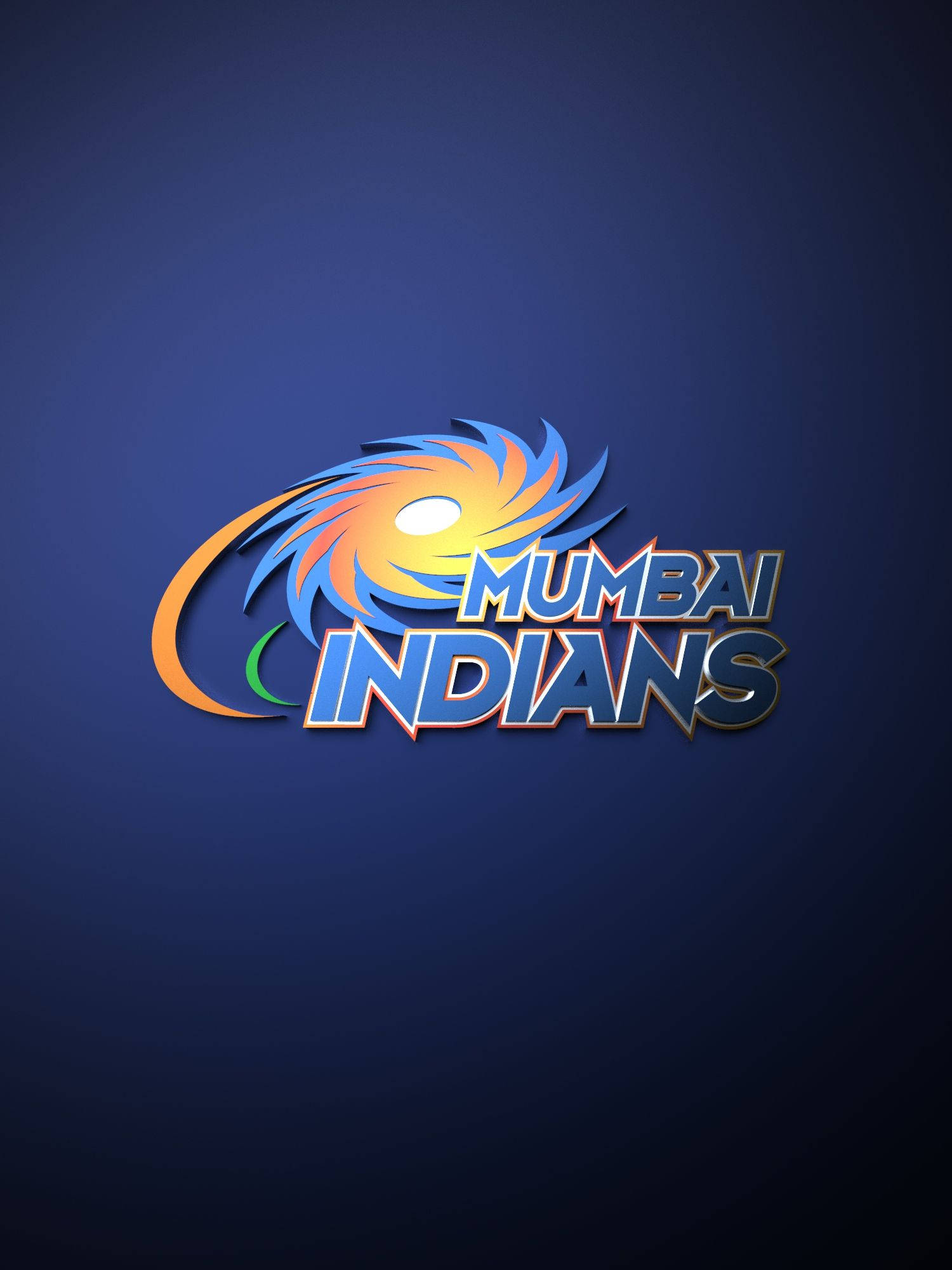 Download Mumbai Indians Stylized Lettering Logo Wallpaper | Wallpapers.com