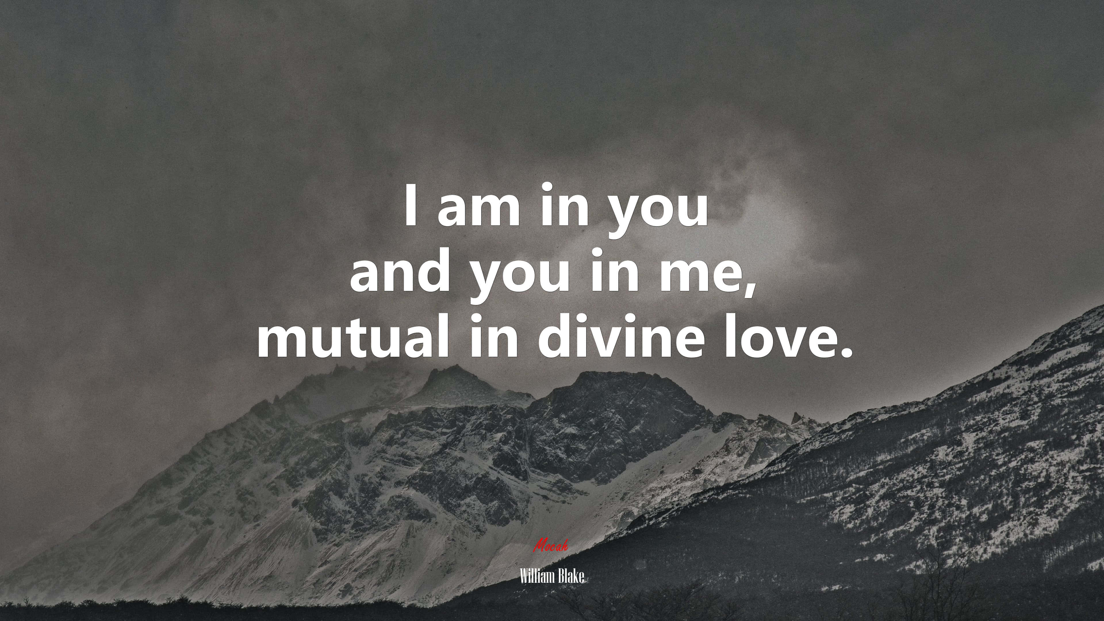 Download Mutual In Divine Love Quote Wallpaper | Wallpapers.com