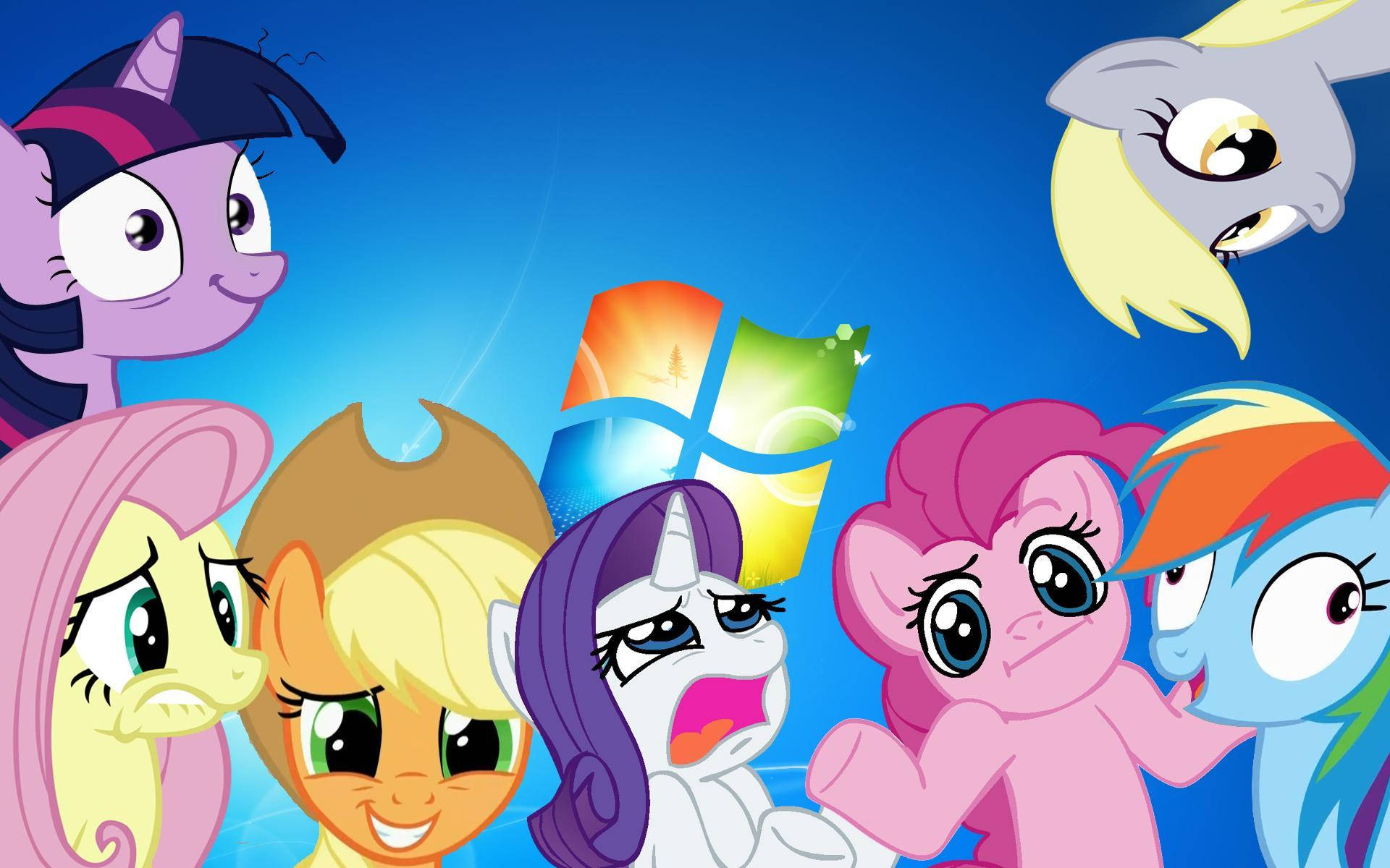 My Little Pony Funny Windows Portrait Background