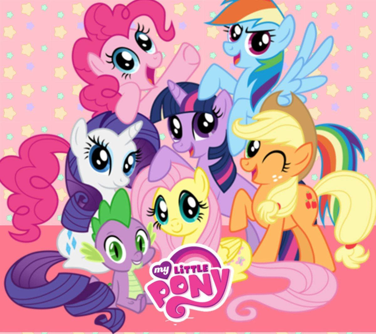 My Little Pony Mane Six Spike Background